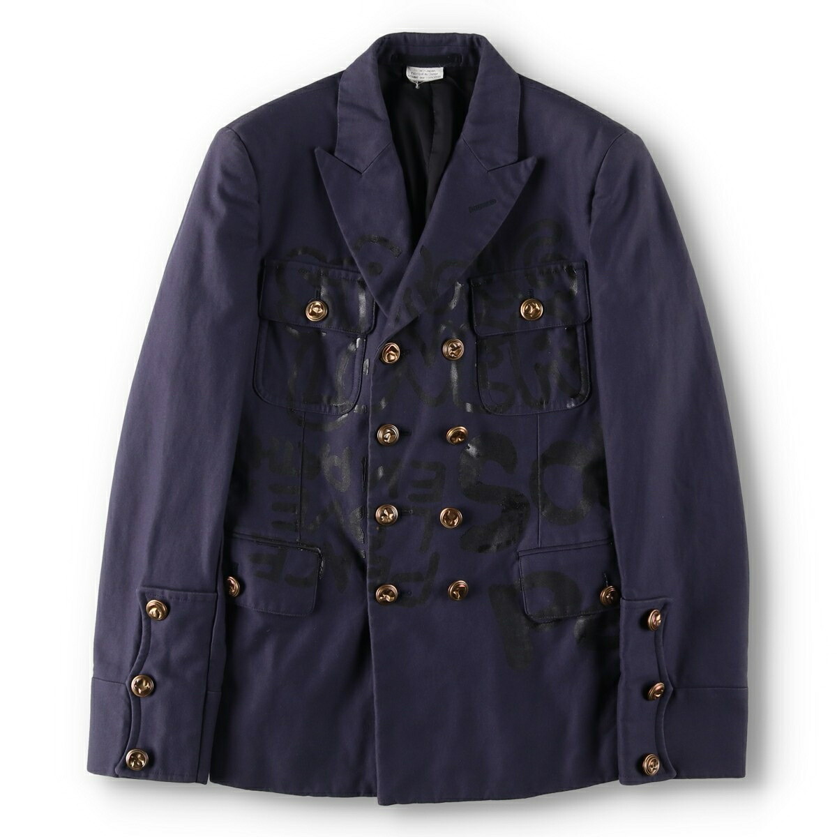 COMME des GARCONS/コムデギャルソン HOMME PLUS オムプリュス 紺ブレザー テーラードジャケット