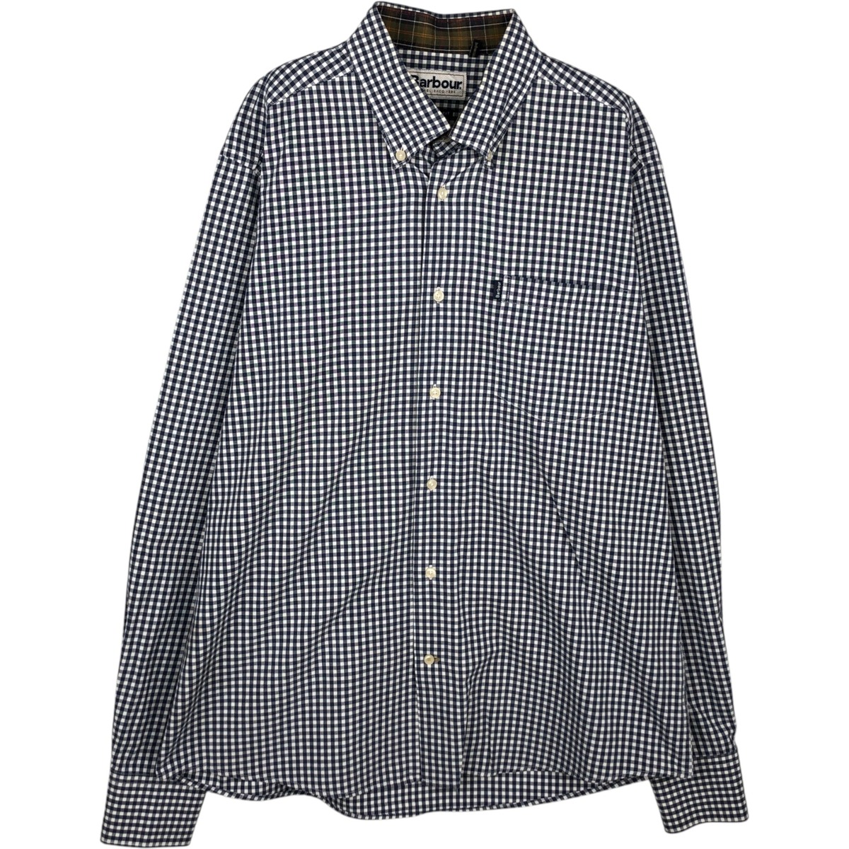 Barbour/バブアー TAILORED FIT 長袖 ボタンダウンチェックシャツ