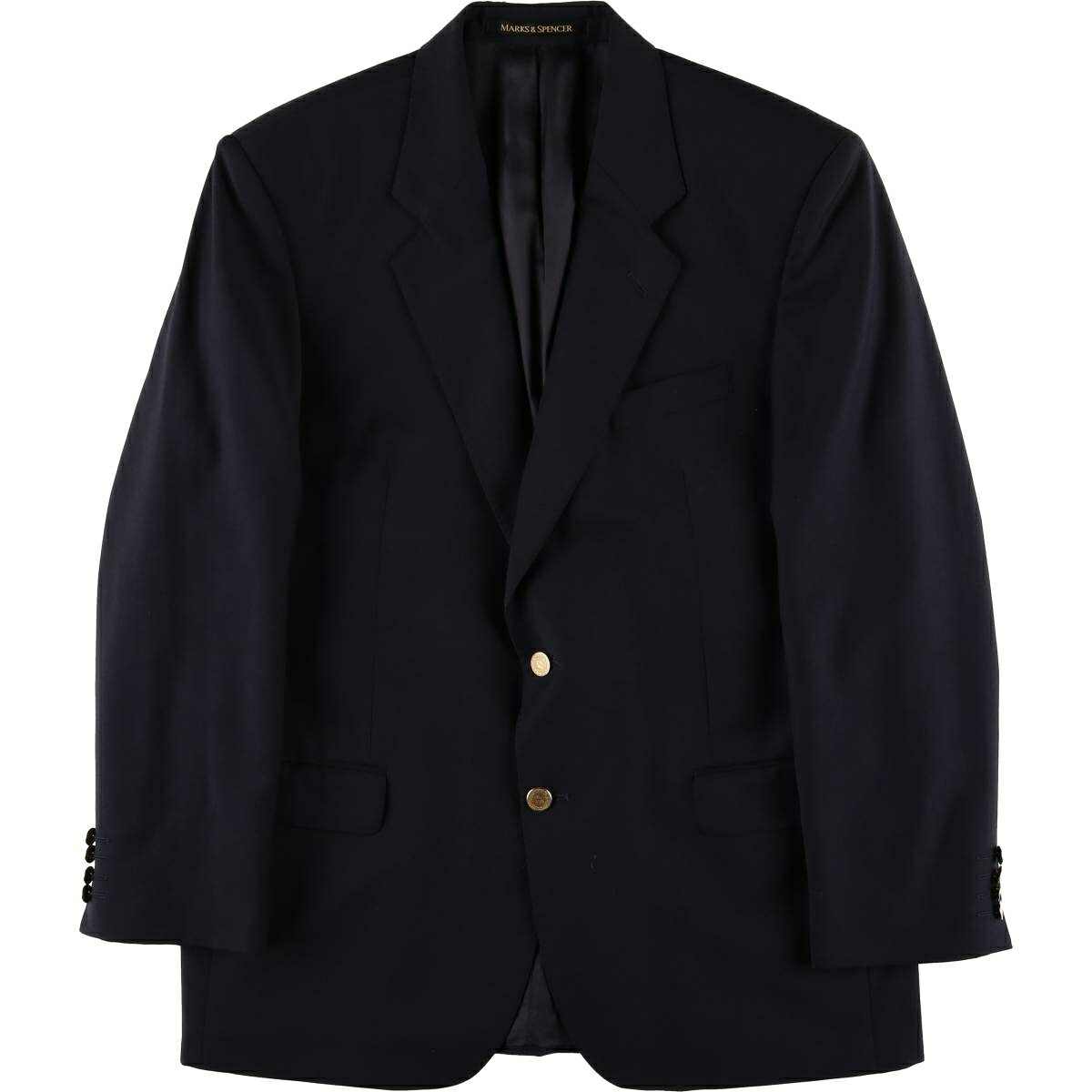 MARKS&SPENCER/マークスアンドスペンサー St Michael セントマイケル 紺ブレザー テーラードジャケット