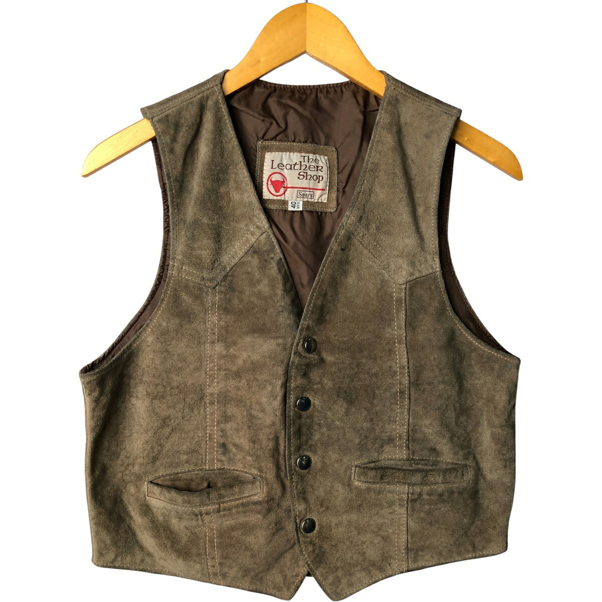 Sears/シアーズ THE LEARHER SHOP スエードレザーベスト