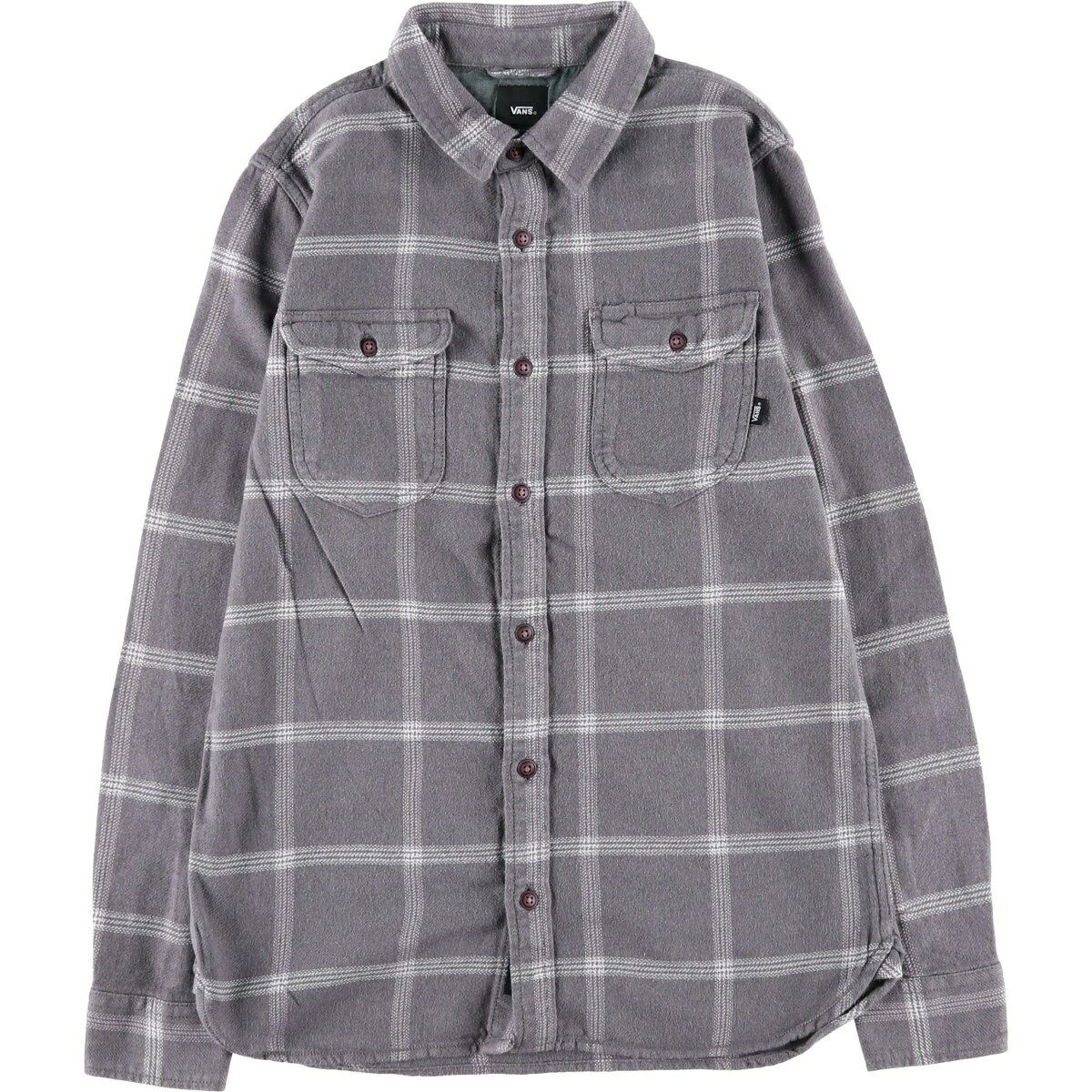 VANS/バンズ TAILORED FIT 長袖 フランネルチェックシャツ