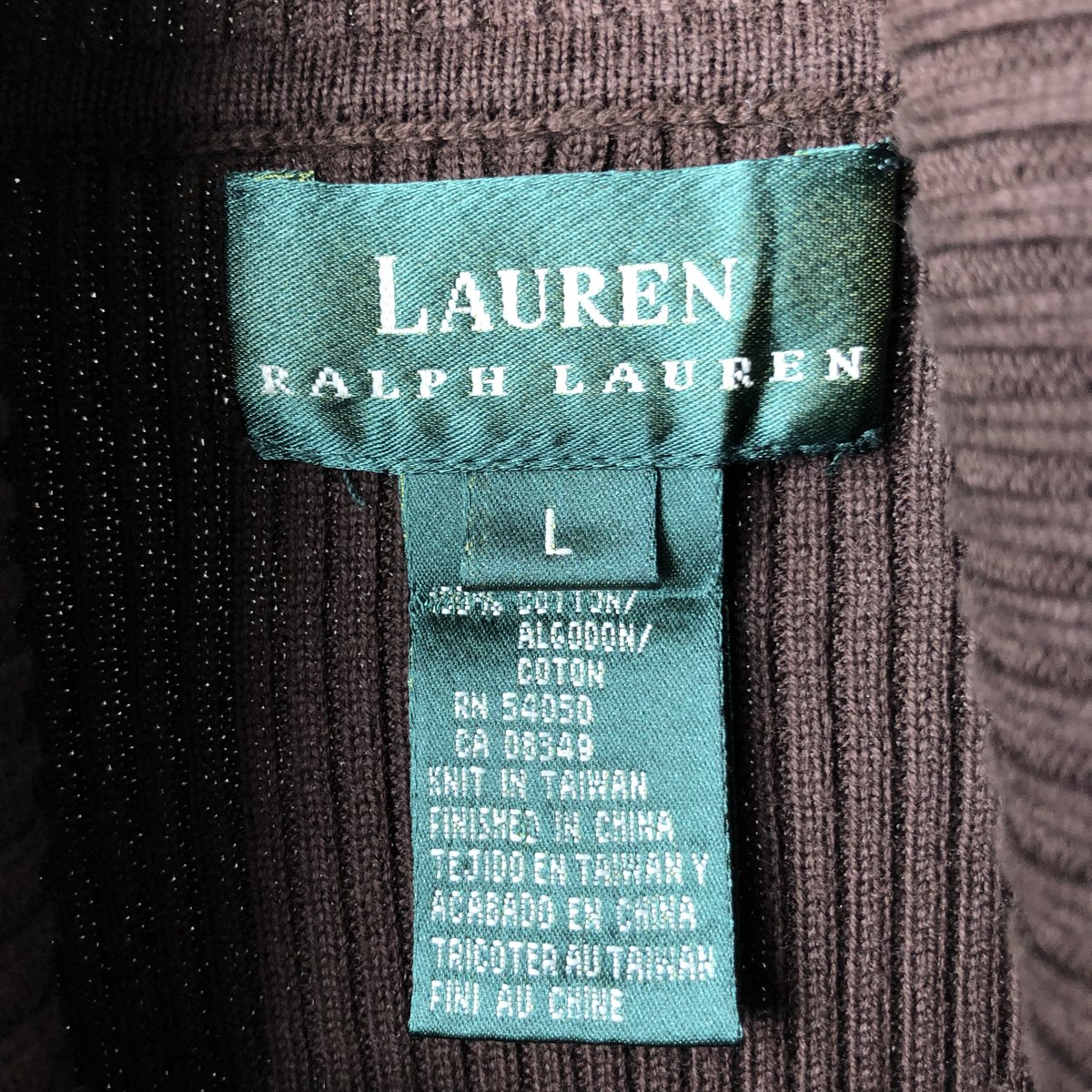 Ralph Lauren/ラルフローレン LAUREN ローレン タートルネック コットンニットセーター