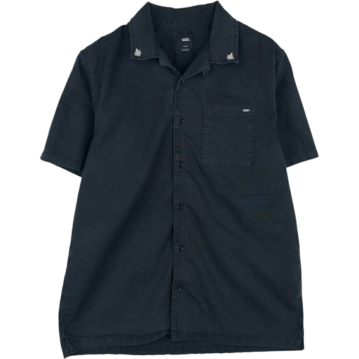VANS/バンズ CLASSIC FIT 半袖 オープンカラー コットンシャツ