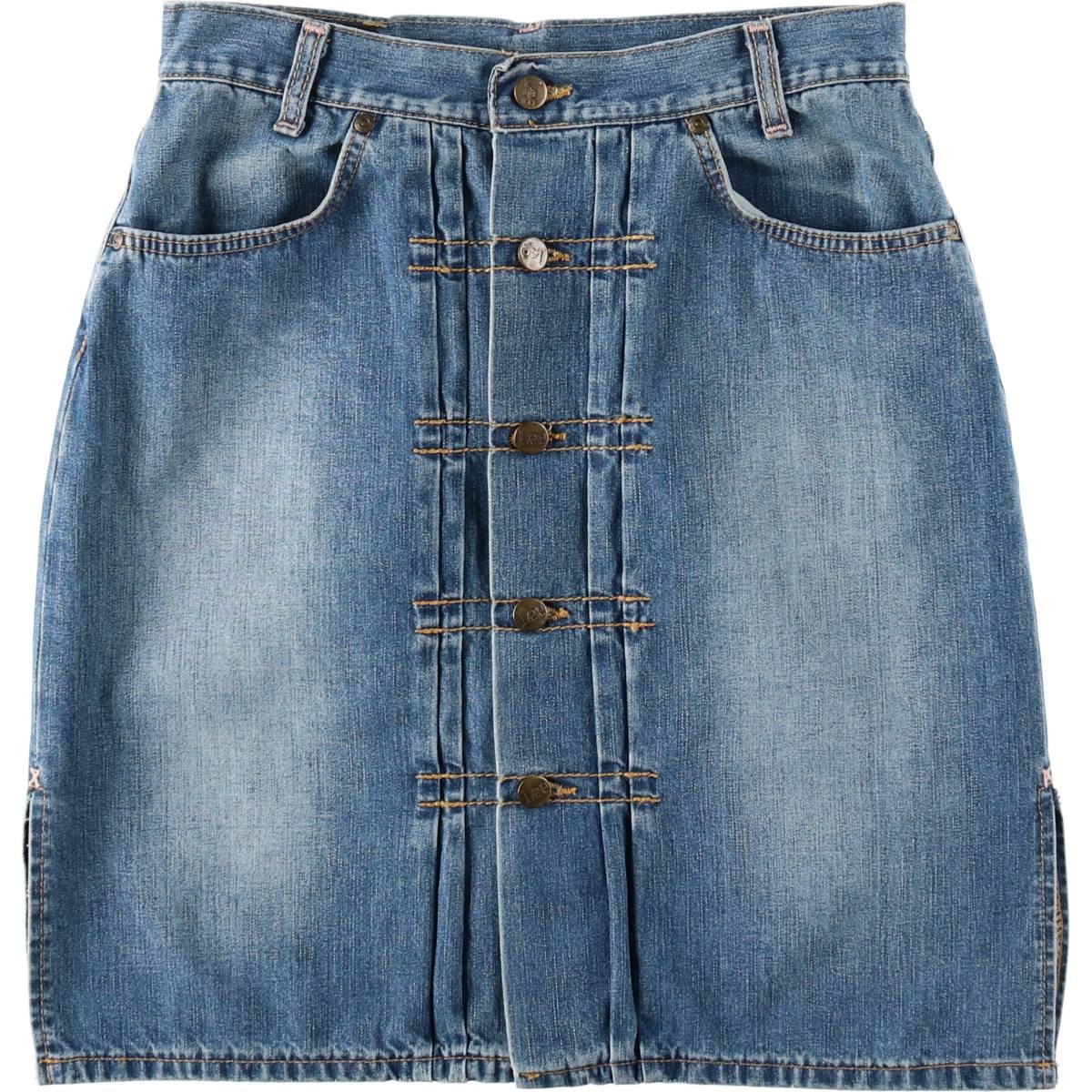 Lee/リー REGULAR FIT SKORT MID RISE デニム ハーフ丈 タイトスカート