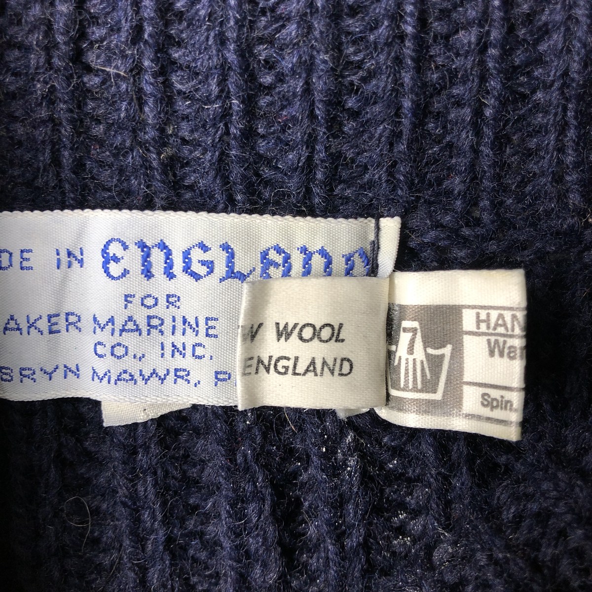 Quaker Marine Supply CO., INC タートルネック ウールニットセーター