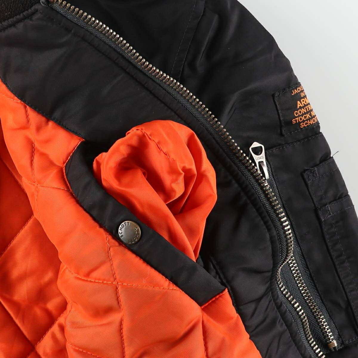 古着 民間品 ショット SCHOTT TYPE-U 中綿入り ミリタリー フライトジャケット メンズL相当 /eaa612513 【中古】 【260213】 【SS2606_10