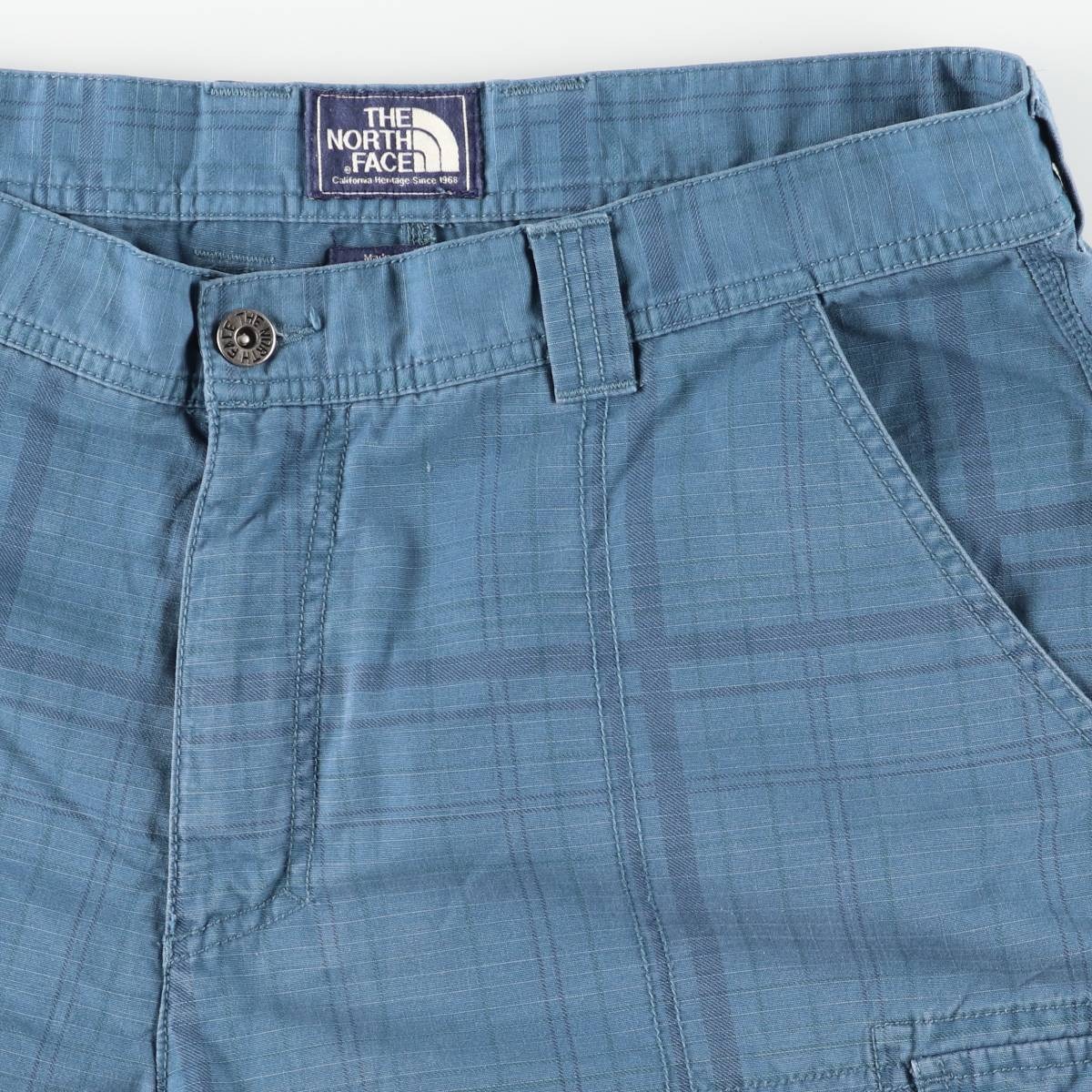 古着 ザノースフェイス THE NORTH FACE チェック柄 カーゴショーツ ハーフパンツ カーゴポケット メンズw36相当 ヴィンテージ /eaa626534 【中古】 【260406】