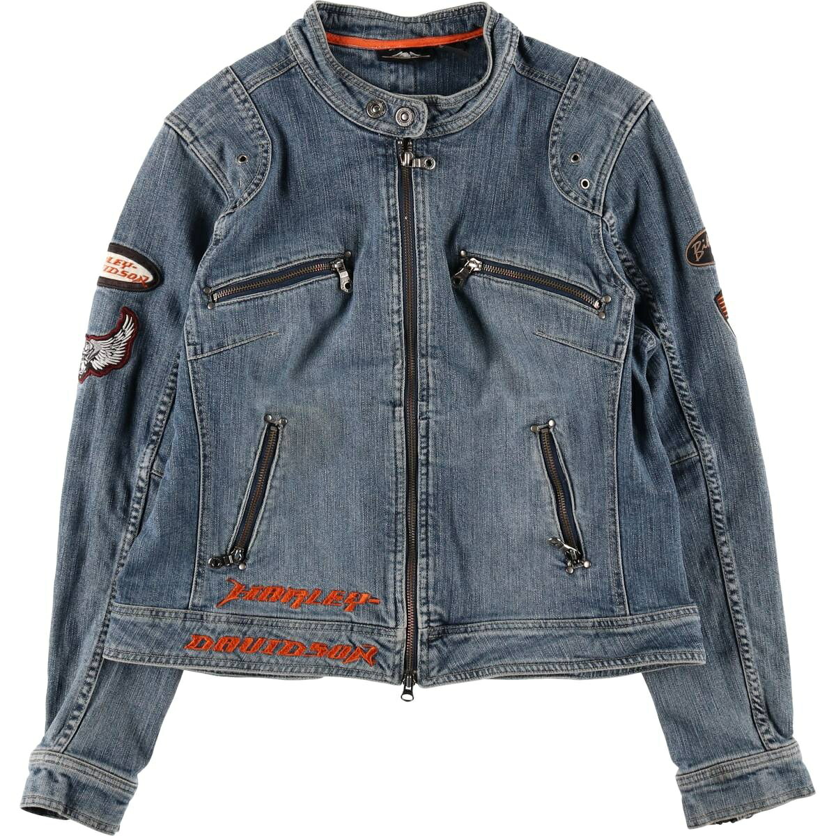 Harley-Davidson/ハーレーダビッドソン デニムライダースジャケット