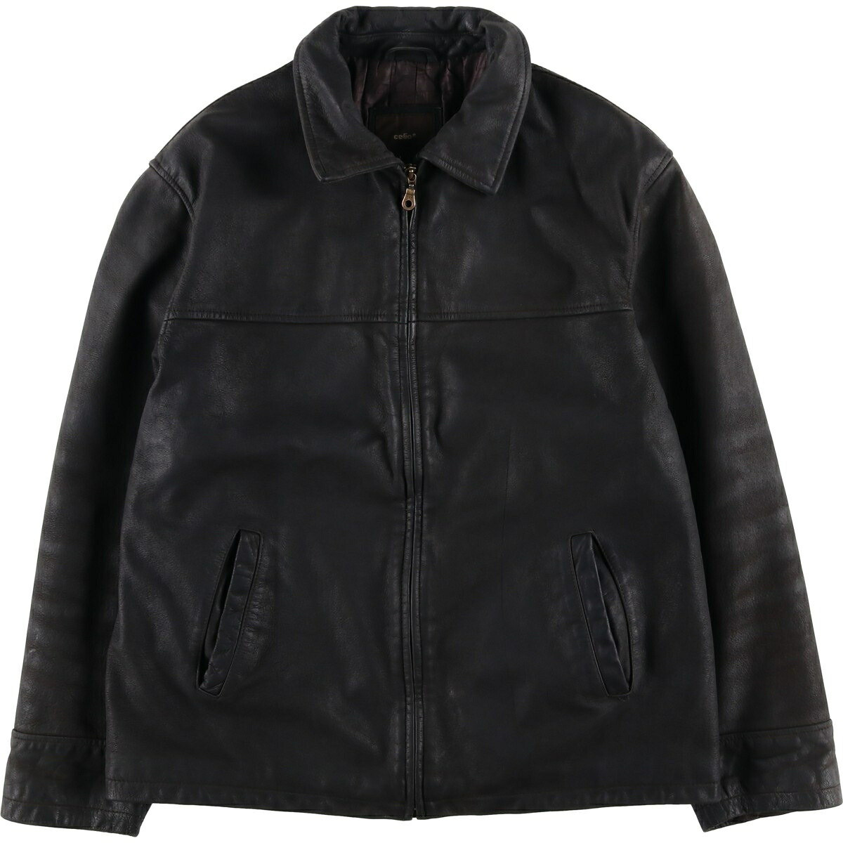 celio スイングトップタイプ レザーブルゾン