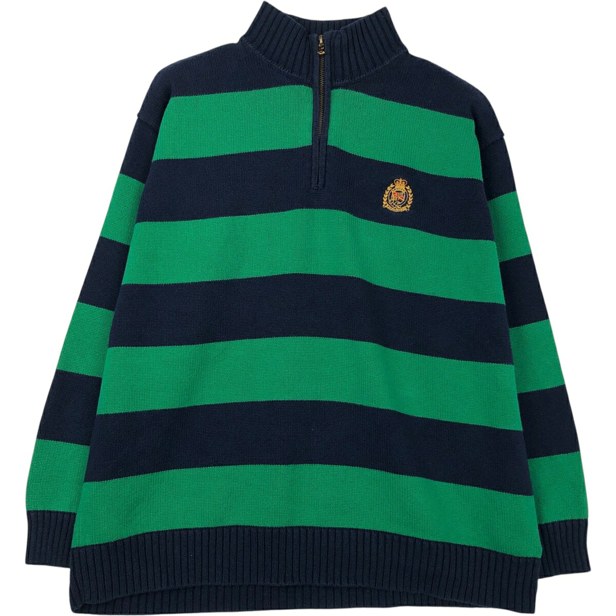 Ralph Lauren/ラルフローレン LAUREN ローレン コットンニットハーフジップセーター