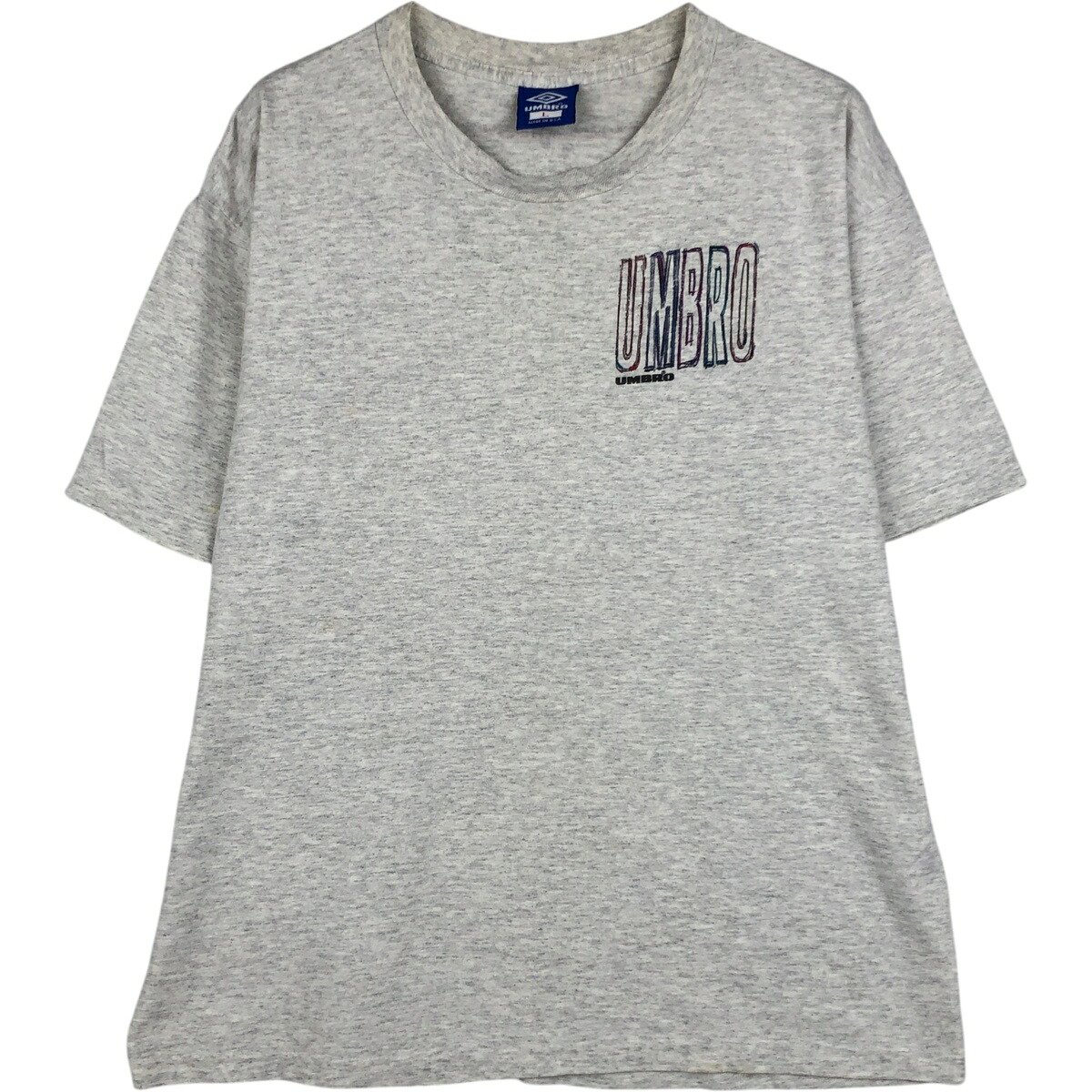 UMBRO/アンブロ 青タグ ロゴプリントTシャツ