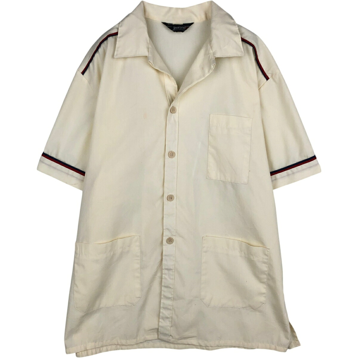 Jantzen/ジャンセン 半袖 オープンカラー シャツ