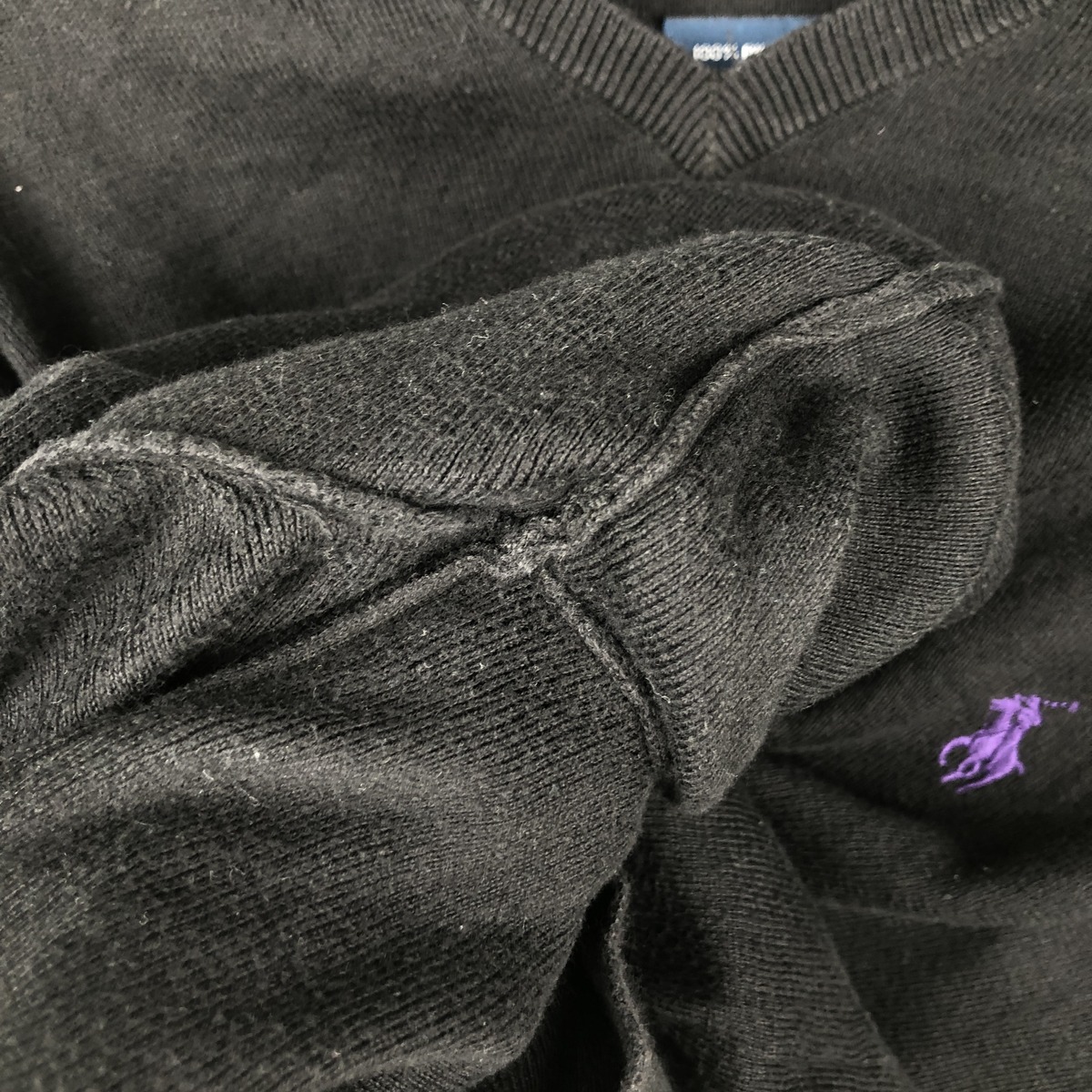 古着 ラルフローレン Ralph Lauren POLO by Ralph Lauren Vネック ピマコットンニットセーター メンズL相当 /eaa637243 【中古】 【260531】