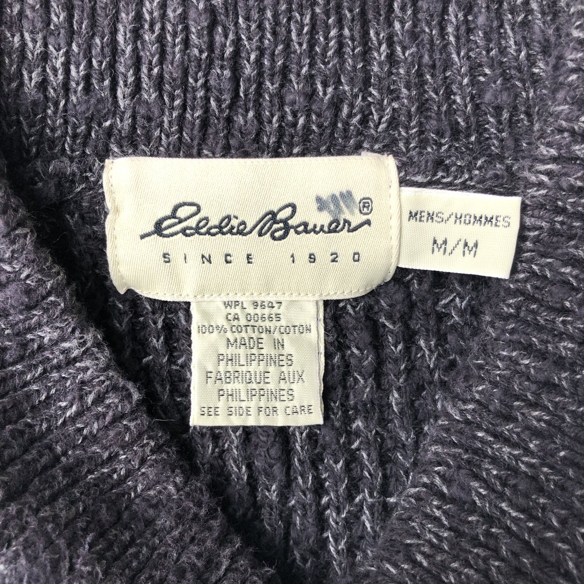 古着 エディーバウアー Eddie Bauer コットンニットハーフボタンセーター メンズM相当 /eaa637509 【中古】 【260422】