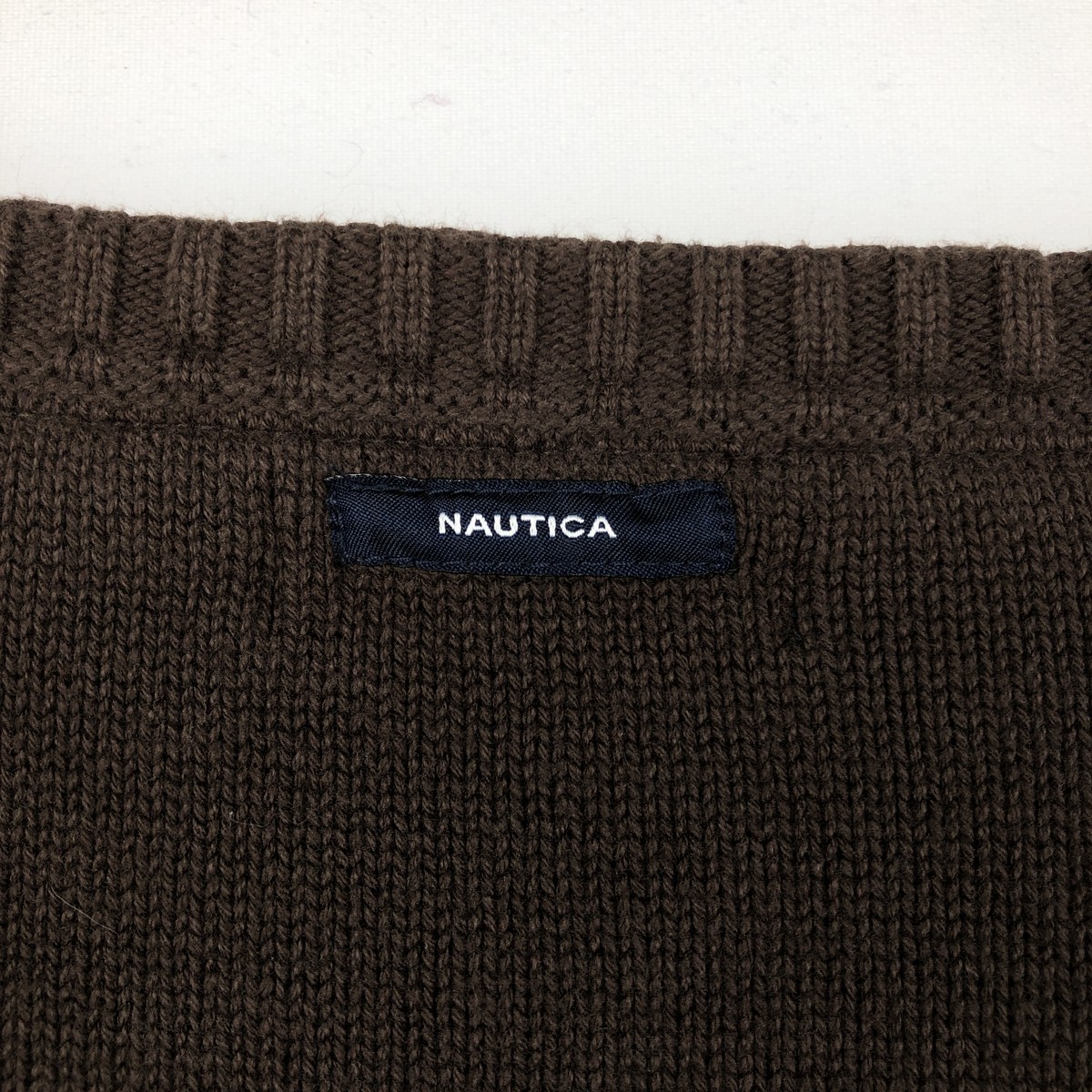 古着 ノーティカ NAUTICA チェック柄 Vネック コットンニットセーター メンズM相当 /eaa637786 【中古】 【260719】