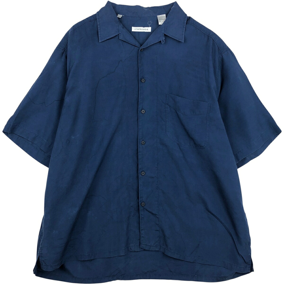 Liz Claiborne/リズクレイボーン 半袖 オープンカラー レーヨンシャツ