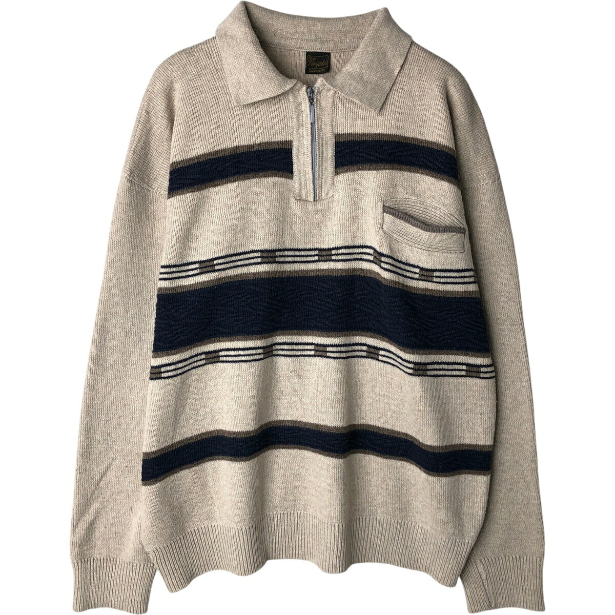 Tiryaki Collection コットンニットハーフジップセーター