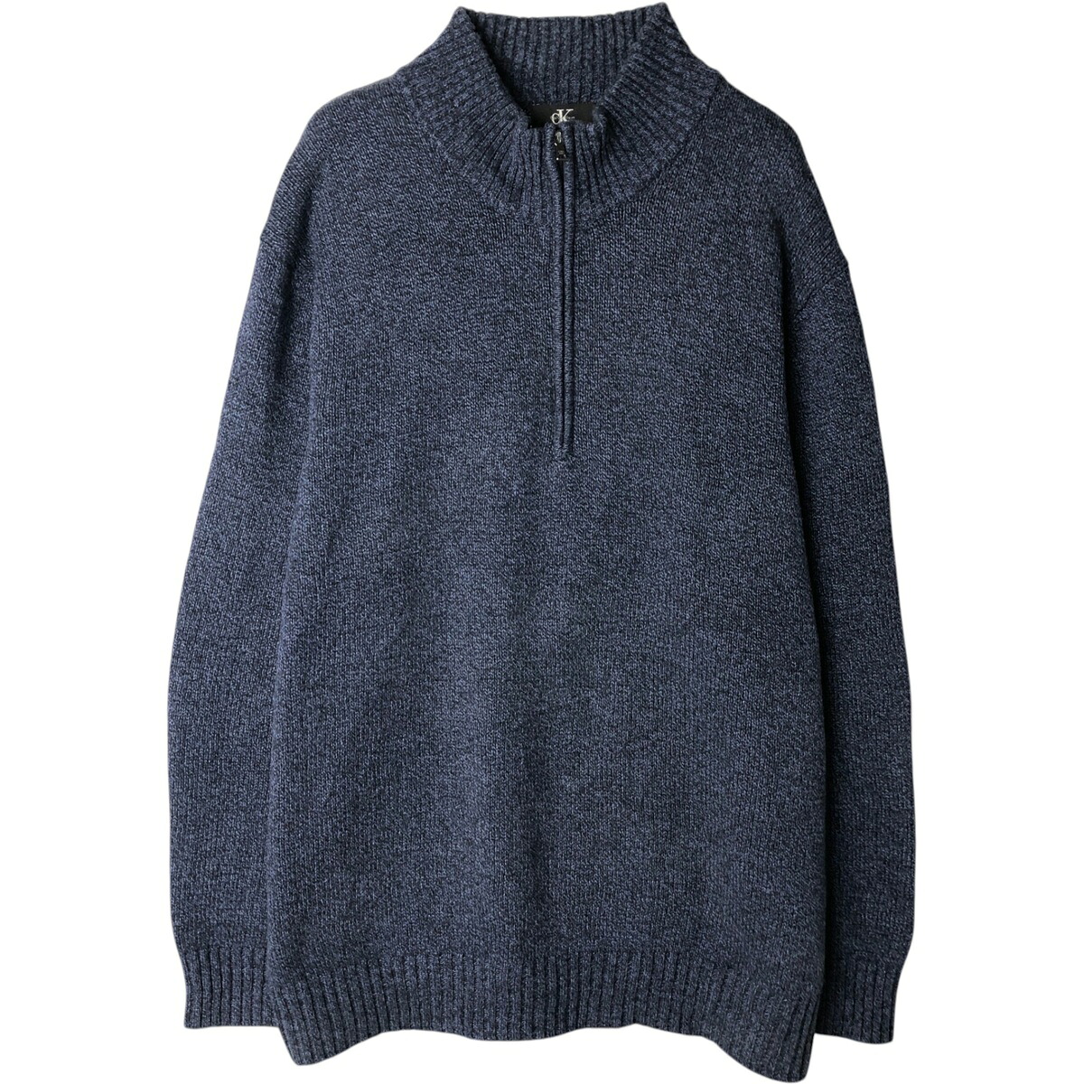 Calvin klein/カルバンクライン コットンニットハーフジップセーター