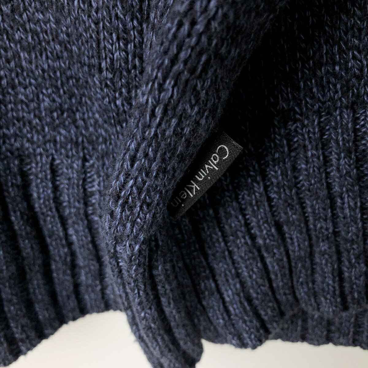 Calvin klein/カルバンクライン コットンニットハーフジップセーター