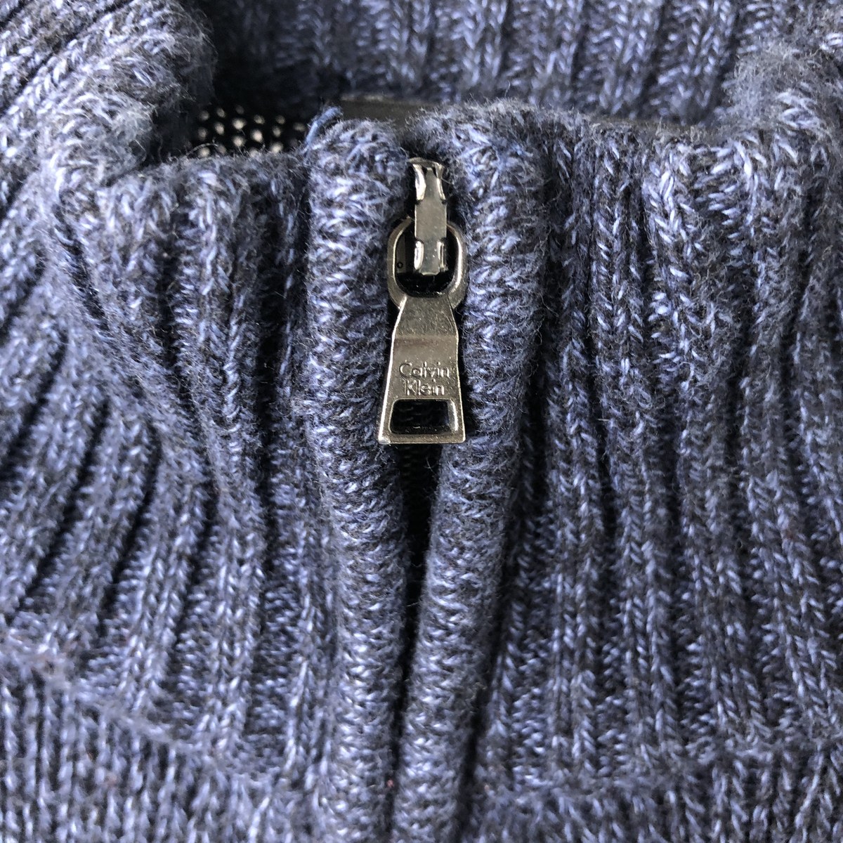 Calvin klein/カルバンクライン コットンニットハーフジップセーター
