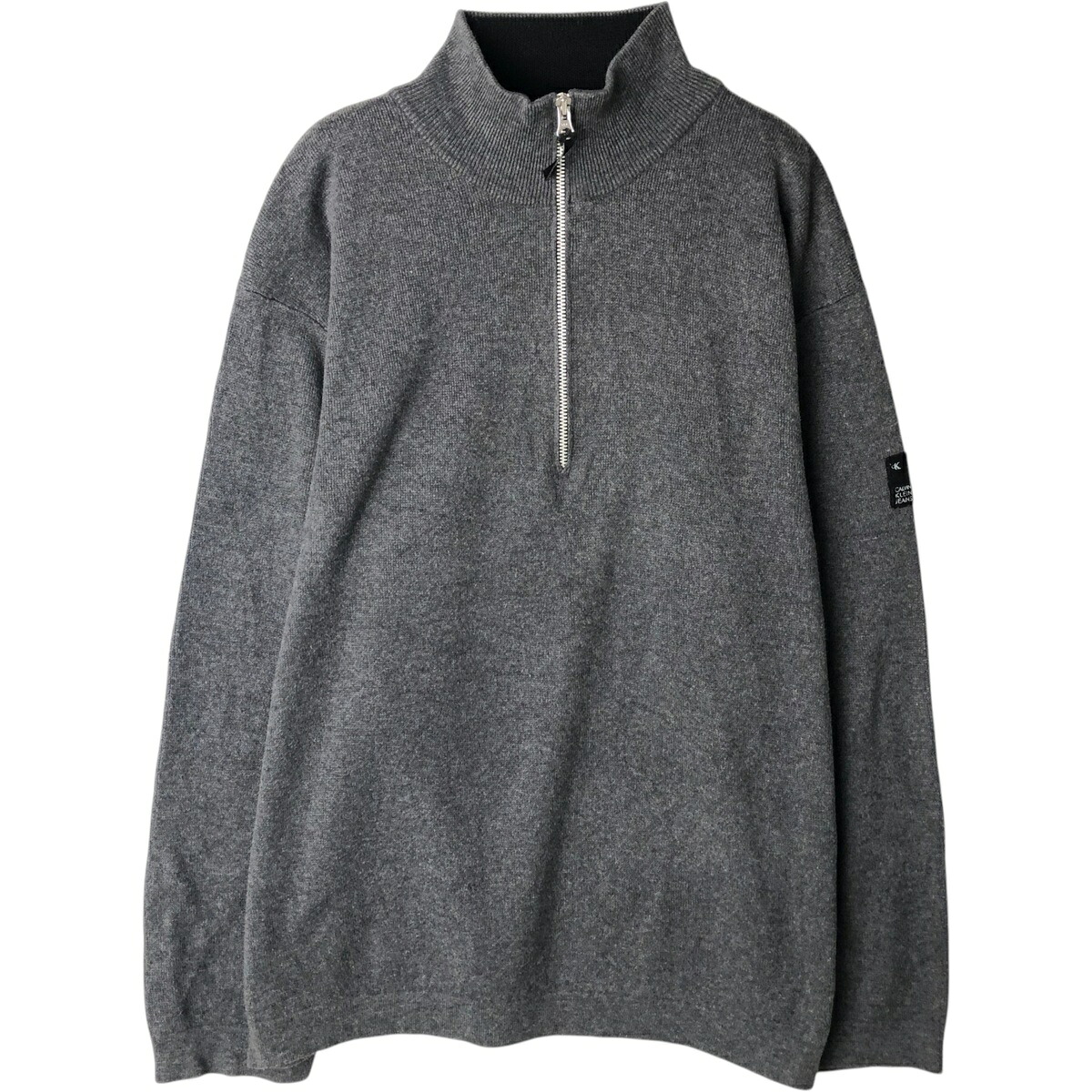 Calvin klein/カルバンクライン コットンニットハーフジップセーター