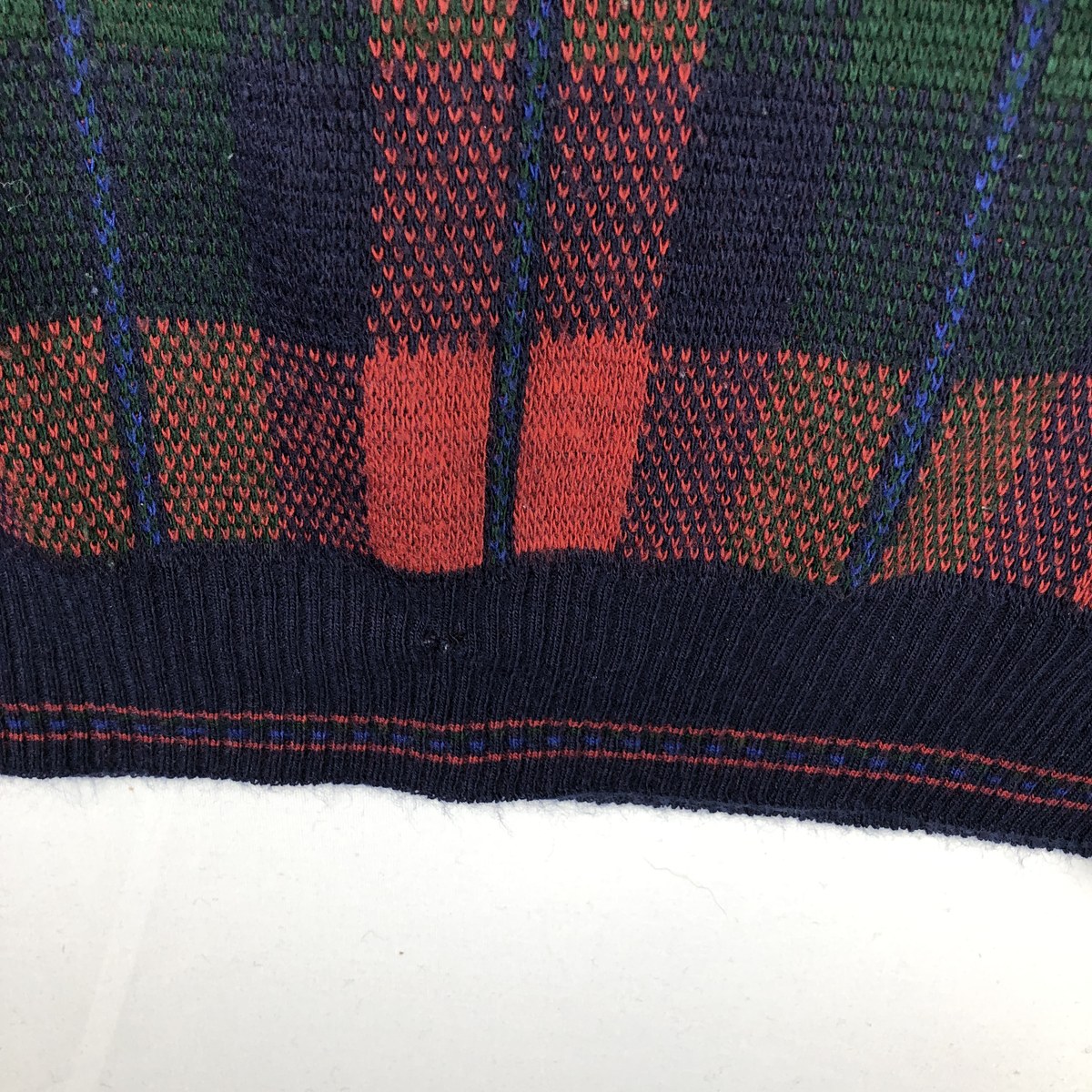古着 ～90年代 THE ITALIAN SWEATER CO. チェック柄 アクリルニットセーター イタリア製 メンズXL相当 ヴィンテージ /eaa631961 【中古】 【260416】