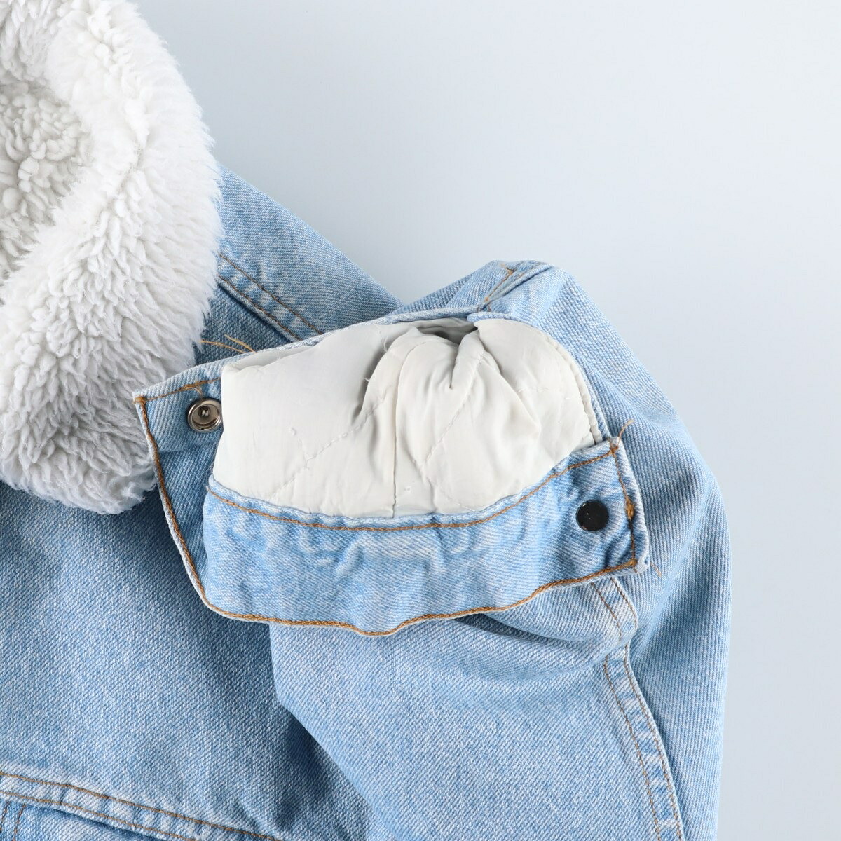 古着 80年代 リーバイス Levis 70609-0234 中綿入り デニムボアジャケット USA製 メンズL相当 ヴィンテージ /eaa632484 【中古】 【260411】