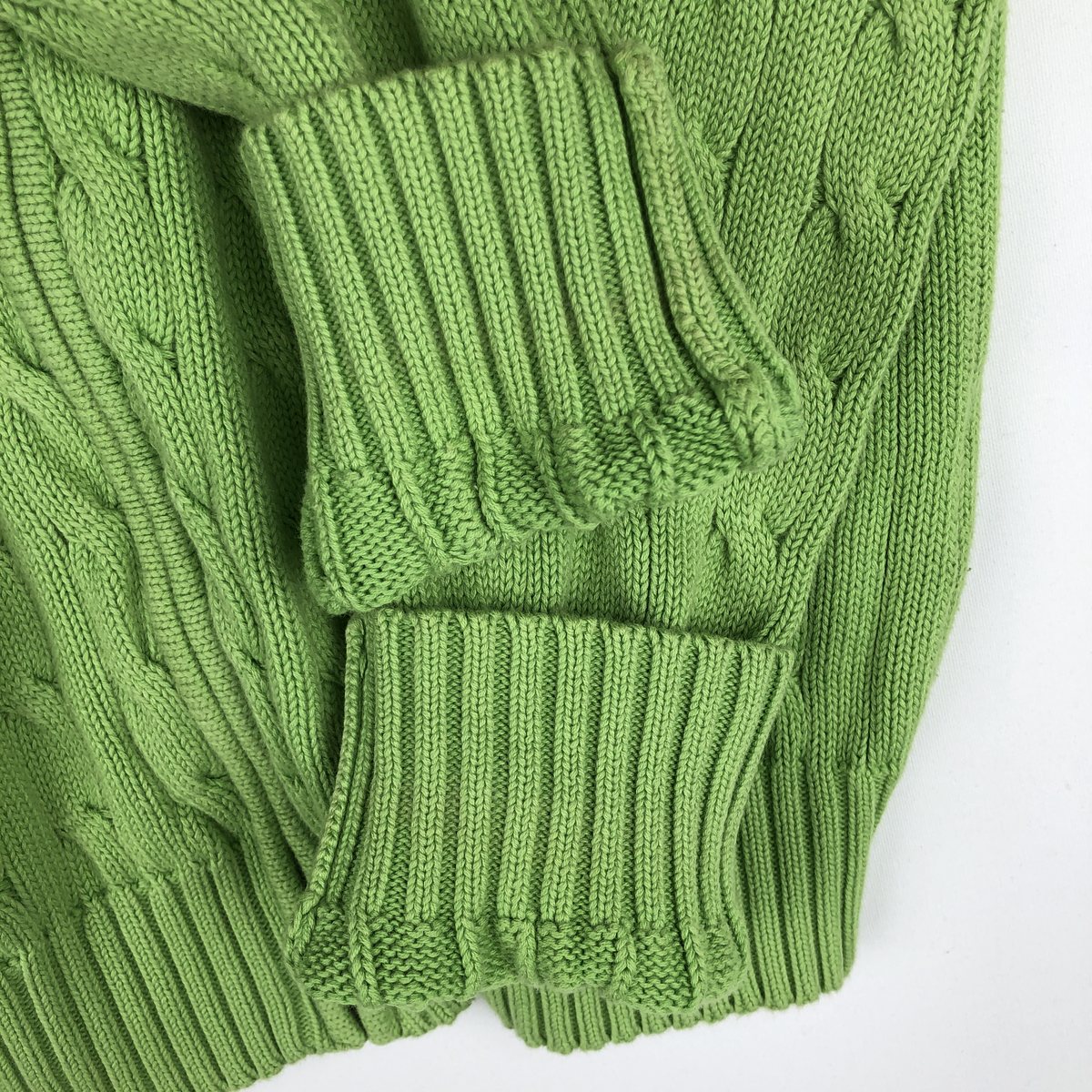 古着 ラルフローレン Ralph Lauren RALPH LAUREN SPORT ケーブル編み コットンニットジップパーカー レディースM相当 /eaa633982 【中古】 【260413】 【Elulu/エルル】