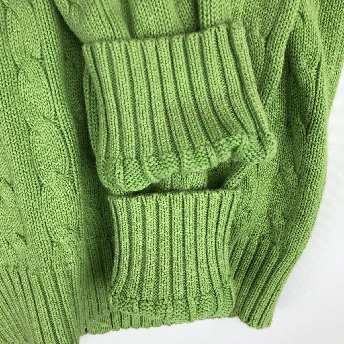 古着 ラルフローレン Ralph Lauren RALPH LAUREN SPORT ケーブル編み コットンニットジップパーカー レディースM相当 /eaa633982 【中古】 【260413】 【Elulu/エルル】