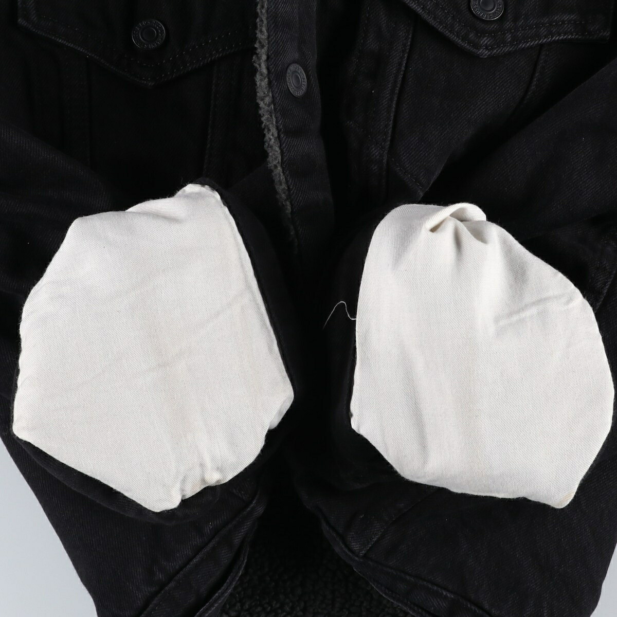 古着 リーバイス Levis 中綿入り ブラックデニムボアジャケット メンズL相当 /eaa645707 【中古】 【260517】