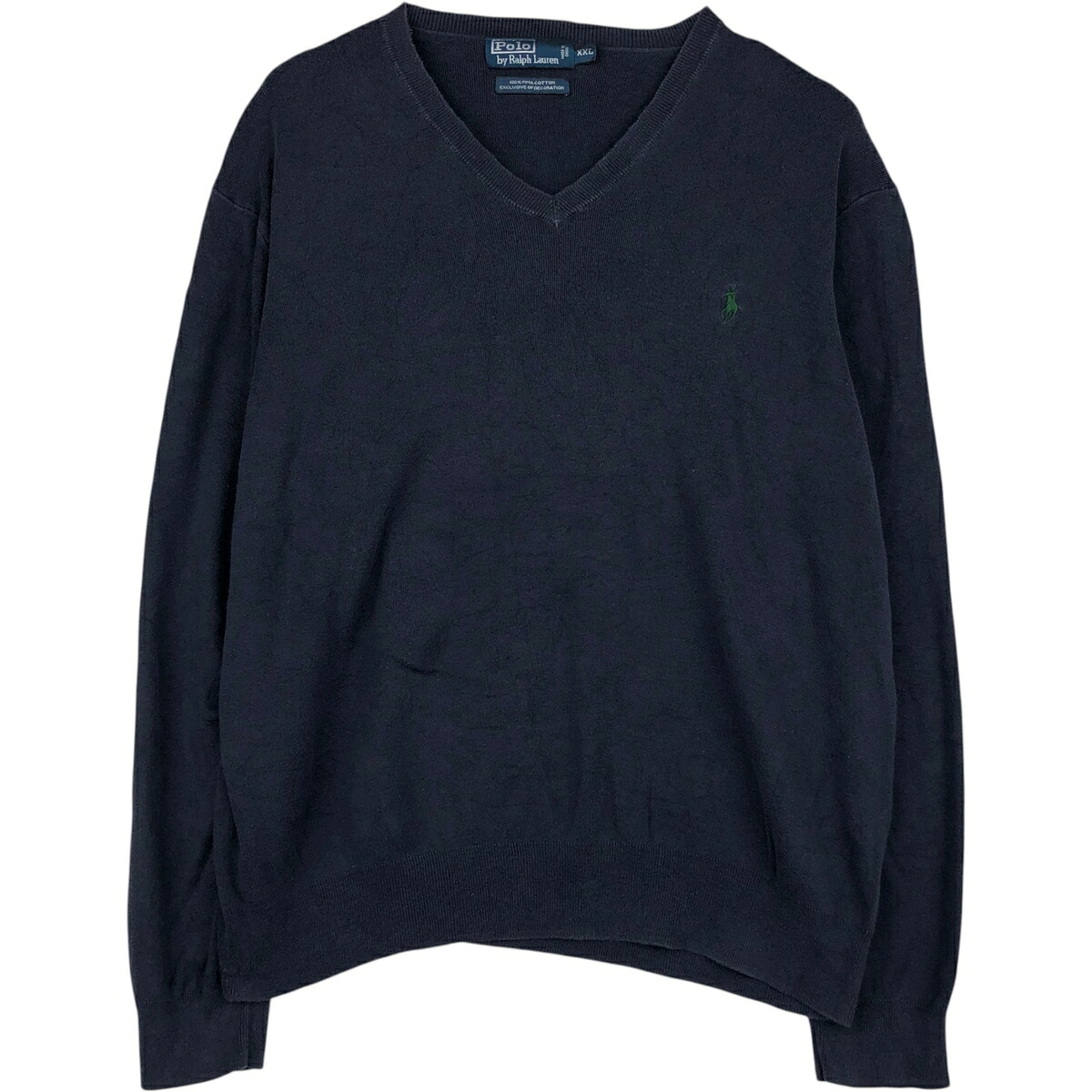 Ralph Lauren/ラルフローレン POLO by Ralph Lauren Vネック ピマコットンニットセーター