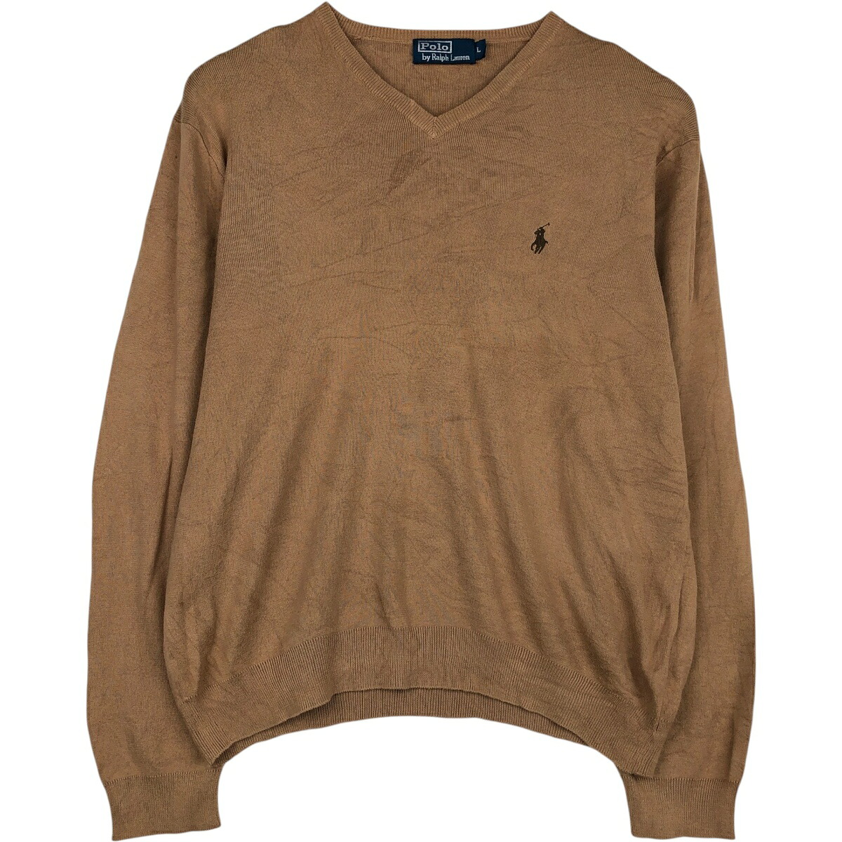 Ralph Lauren/ラルフローレン POLO by Ralph Lauren Vネック ピマコットンニットセーター