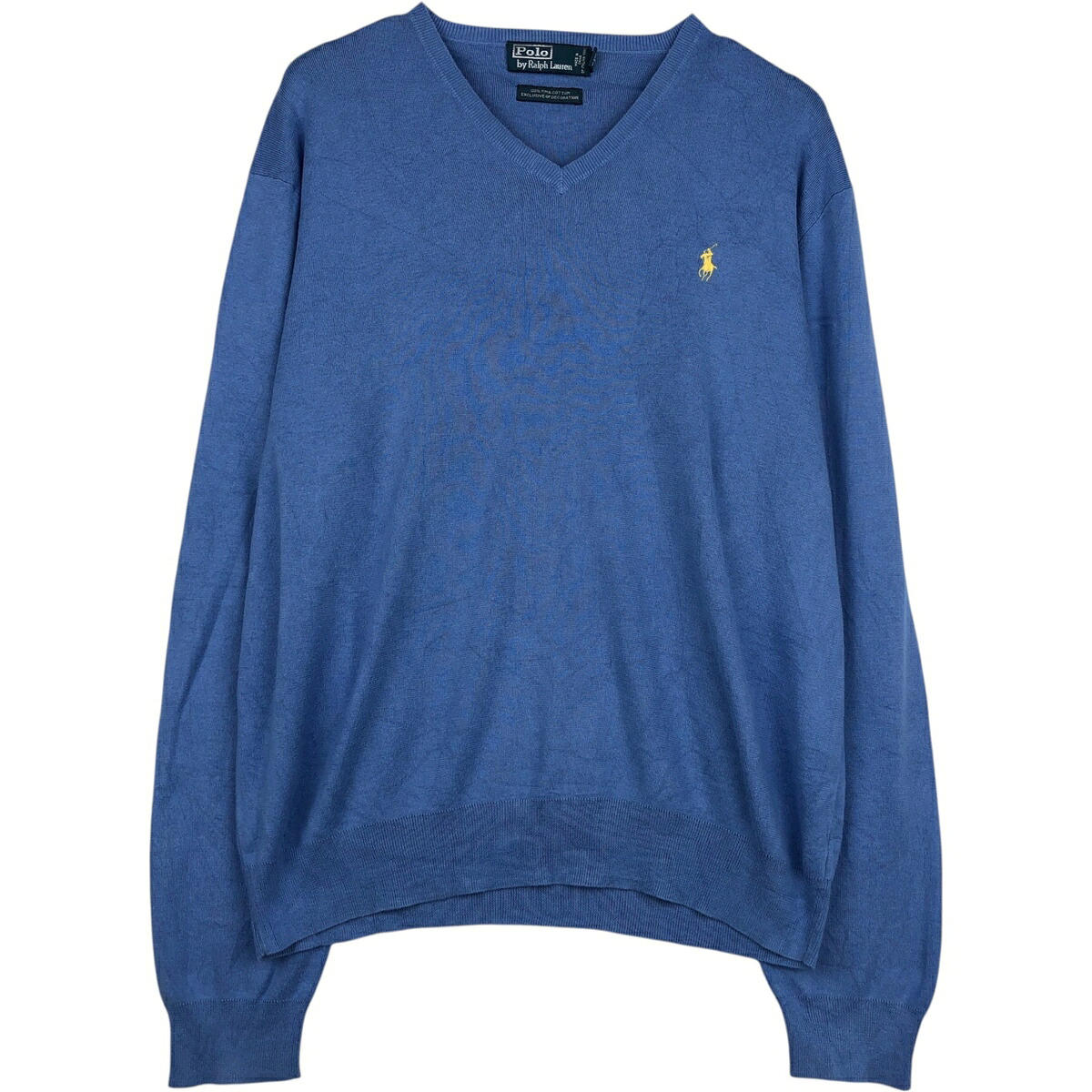 Ralph Lauren/ラルフローレン POLO by Ralph Lauren Vネック ピマコットンニットセーター