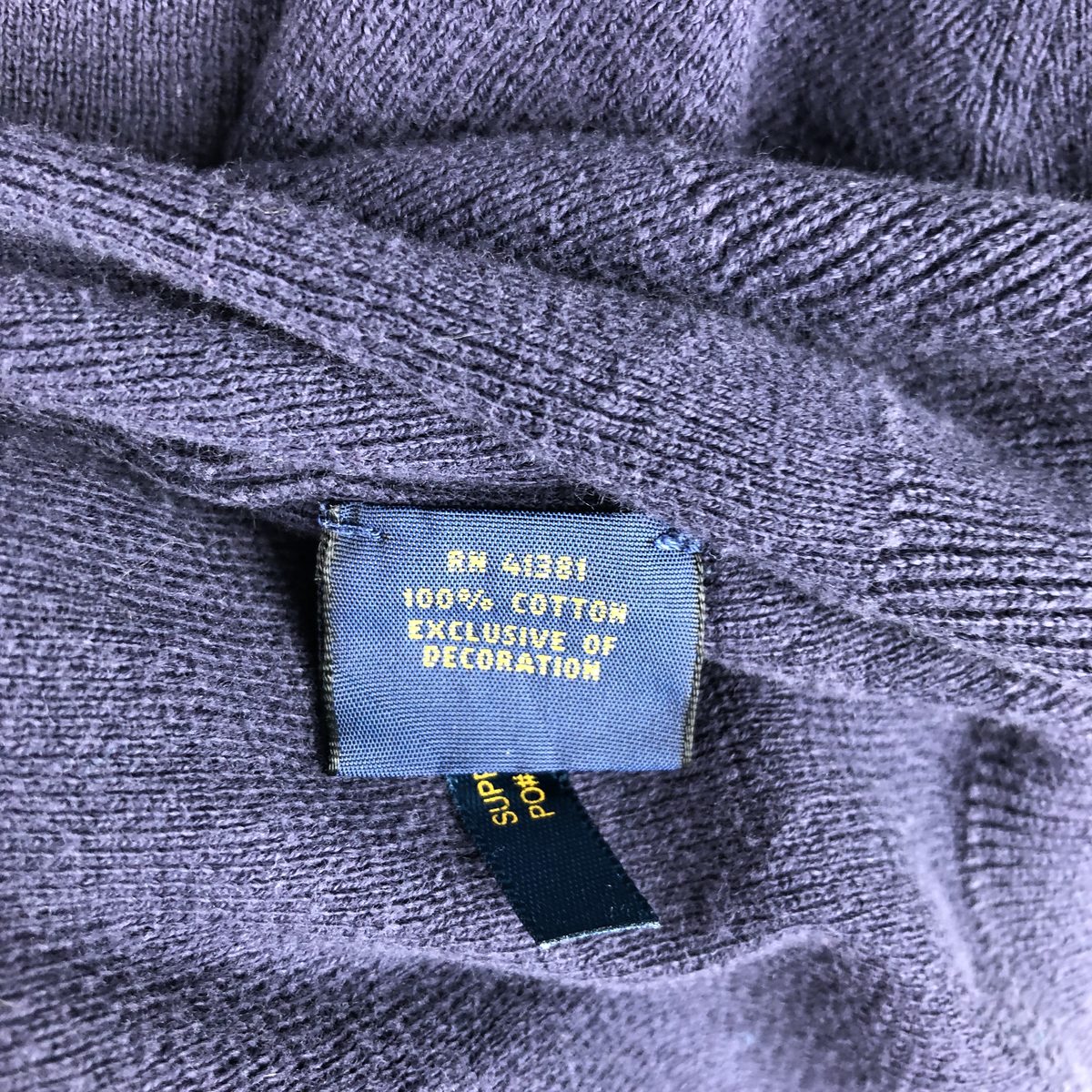 古着 ラルフローレン Ralph Lauren POLO RALPH LAUREN Vネック コットンニットセーター メンズS相当 /eaa645882 【中古】 【260523】