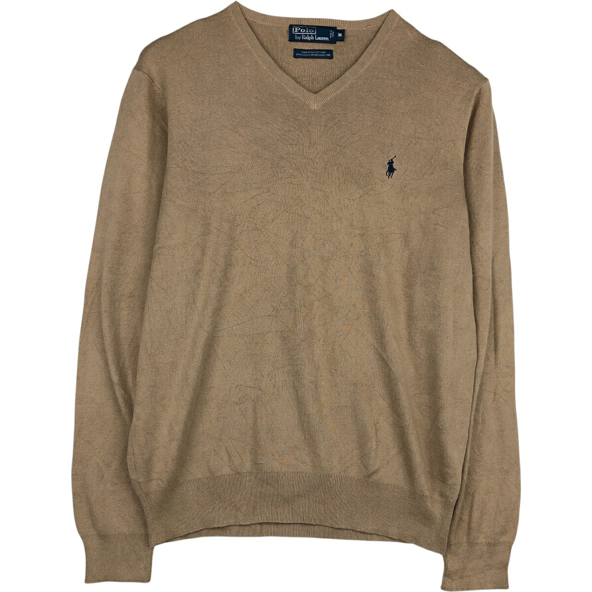 Ralph Lauren/ラルフローレン POLO by Ralph Lauren Vネック ピマコットンニットセーター