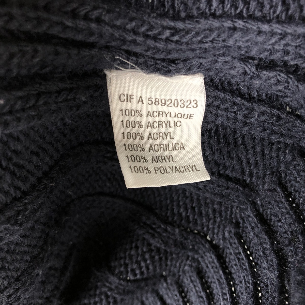 古着 ラコステ LACOSTE モックネック リブ編み アクリルニットセーター メンズXL相当 /eaa645910 【中古】 【260517】