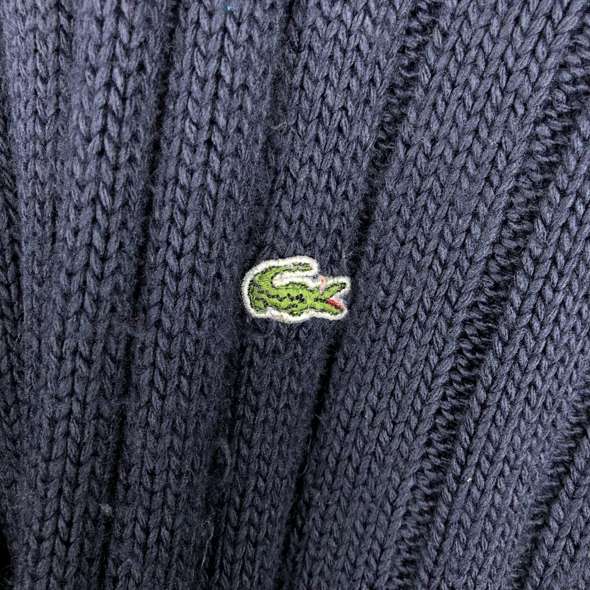 古着 ラコステ LACOSTE モックネック リブ編み アクリルニットセーター メンズXL相当 /eaa645910 【中古】 【260517】