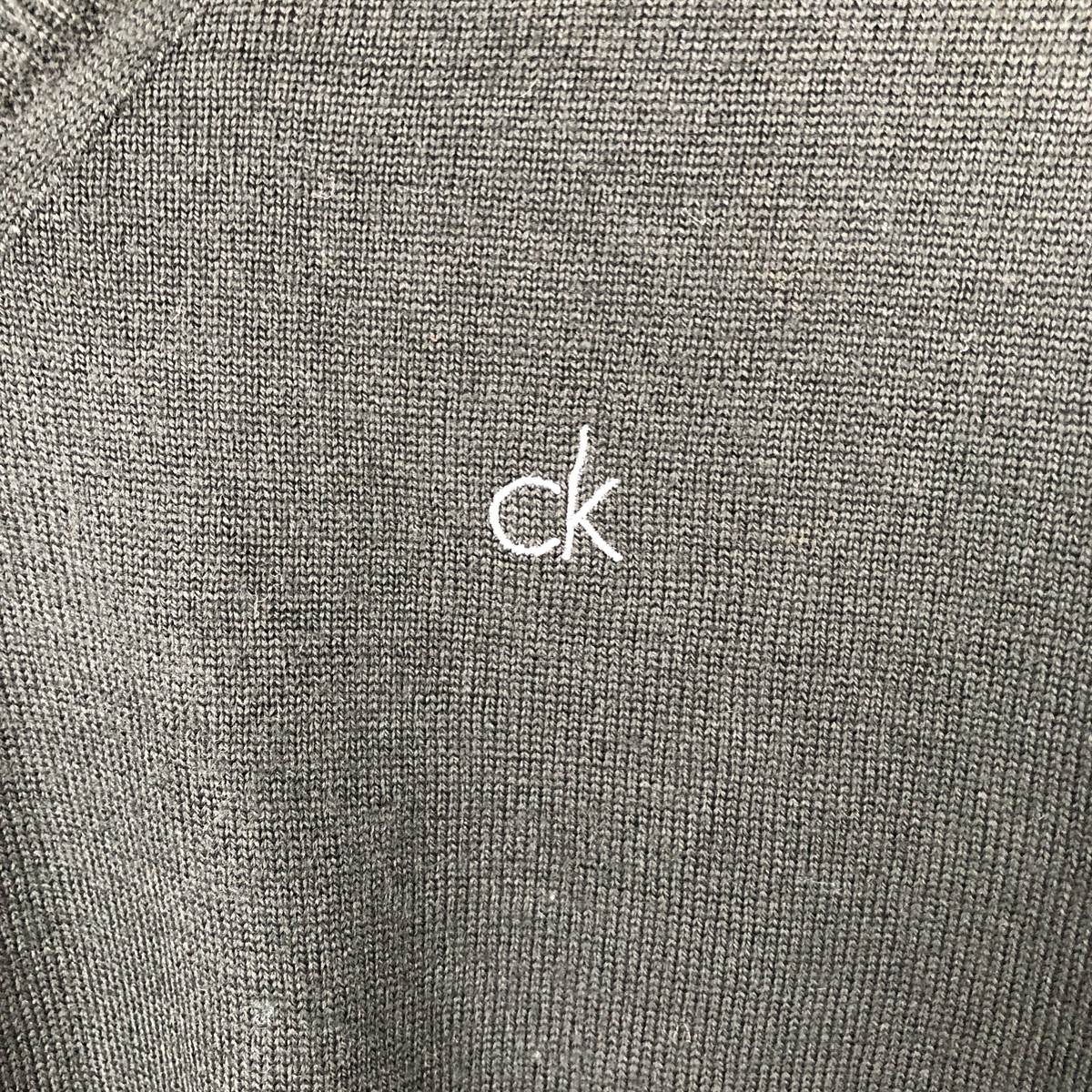 Calvin klein/カルバンクライン golf Vネック メリノウールニットセーター