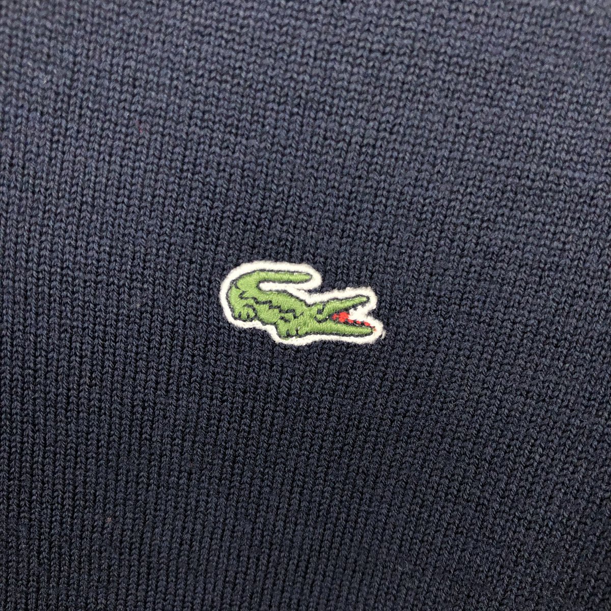 古着 ラコステ LACOSTE Vネック アクリル×ウールニットセーター メンズM相当 /eaa645938 【中古】 【260629】