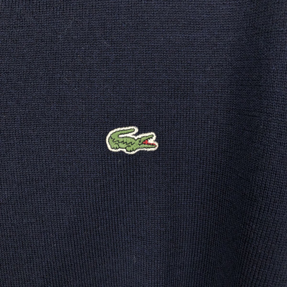 古着 ラコステ LACOSTE Vネック ウールニットセーター スペイン製 メンズXL相当 /eaa645941 【中古】 【260629】