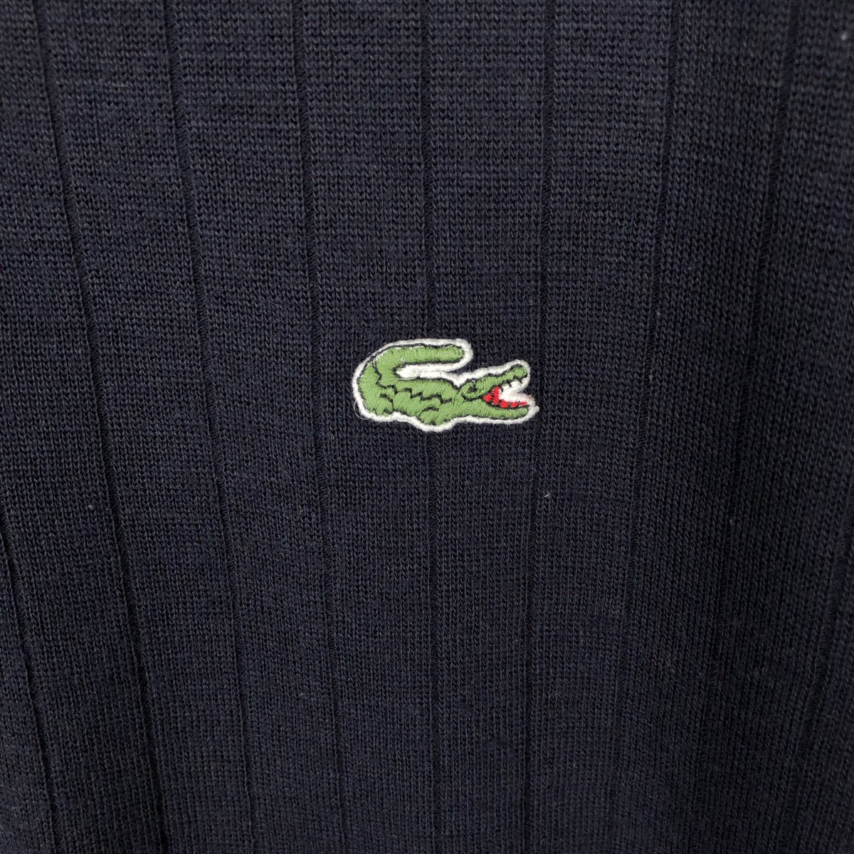 古着 ラコステ LACOSTE Vネック ウール×アクリルニットセーター スペイン製 メンズM相当 /eaa645945 【中古】 【260629】