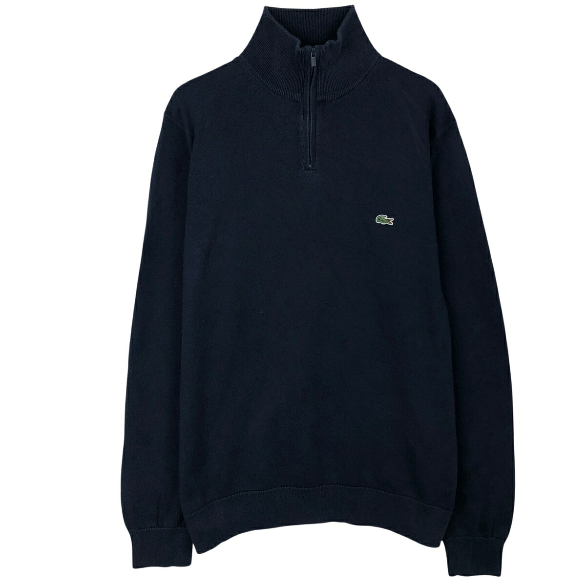 LACOSTE/ラコステ フランス企画 コットンニットハーフジップセーター