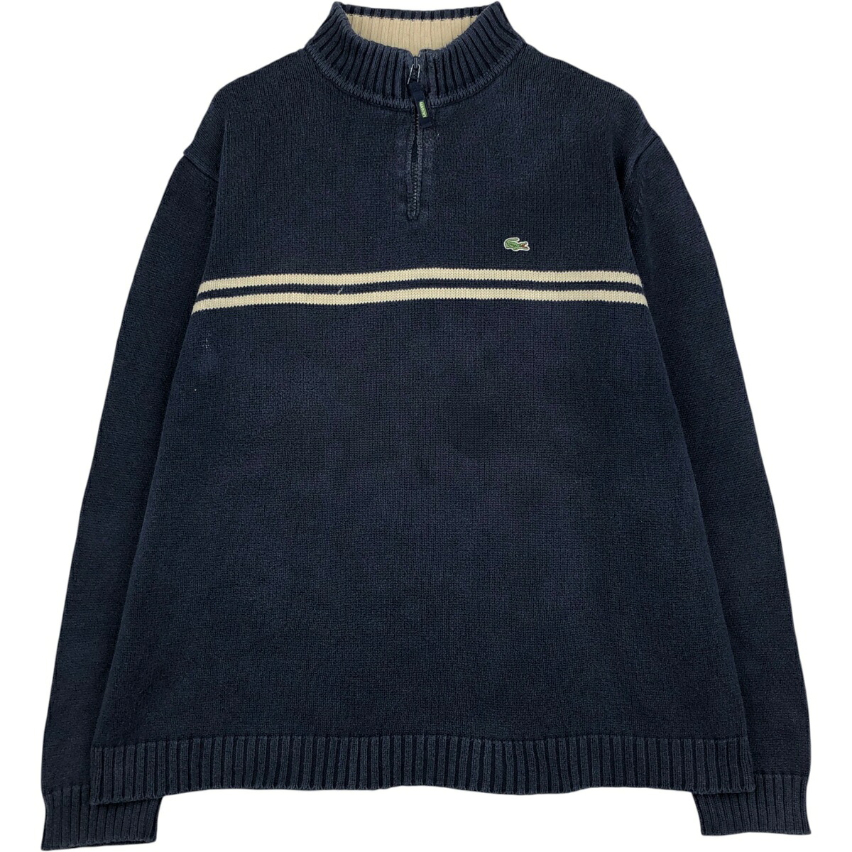 LACOSTE/ラコステ コットンニットハーフジップセーター