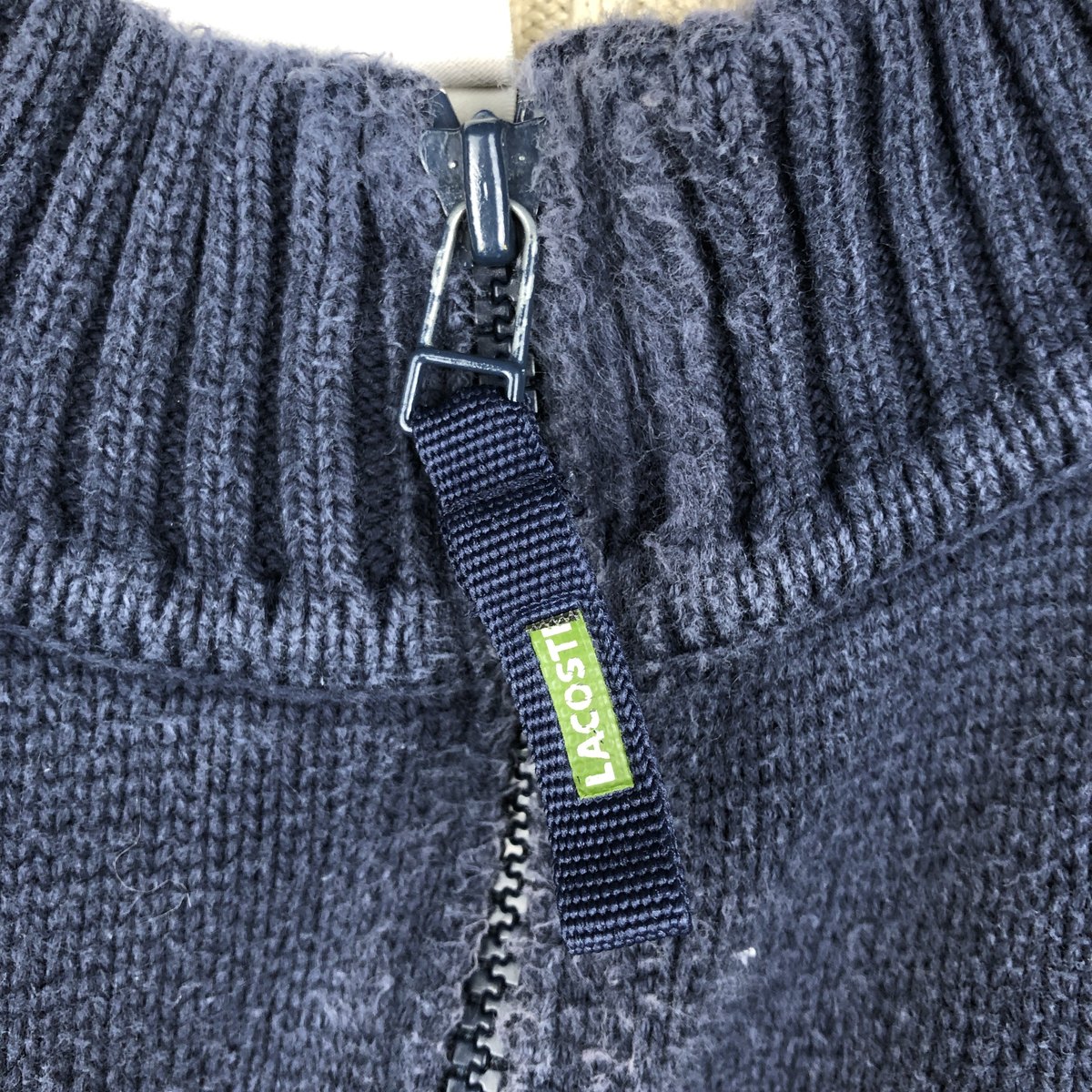 古着 ラコステ LACOSTE コットンニットハーフジップセーター 8 メンズXXL相当 /eaa645958 【中古】 【260531】