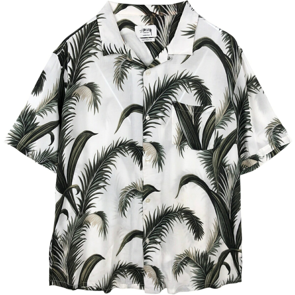 STUSSY/ステューシー レーヨン ハワイアンアロハシャツ