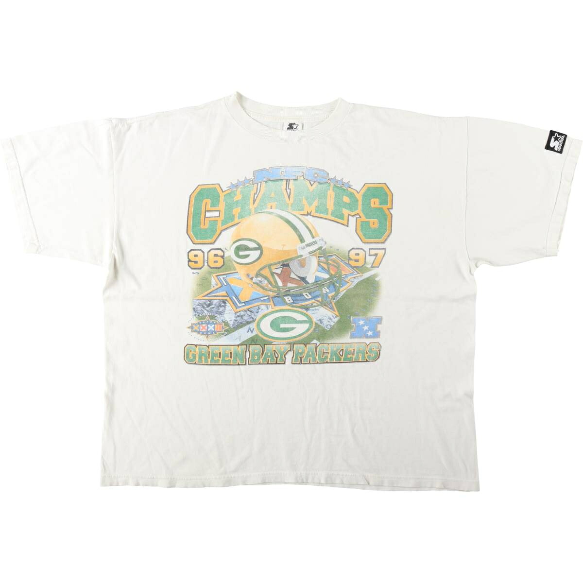 Starter/スターター NFL GREEN BAY PACKERS グリーンベイパッカーズ スポーツプリントTシャツ
