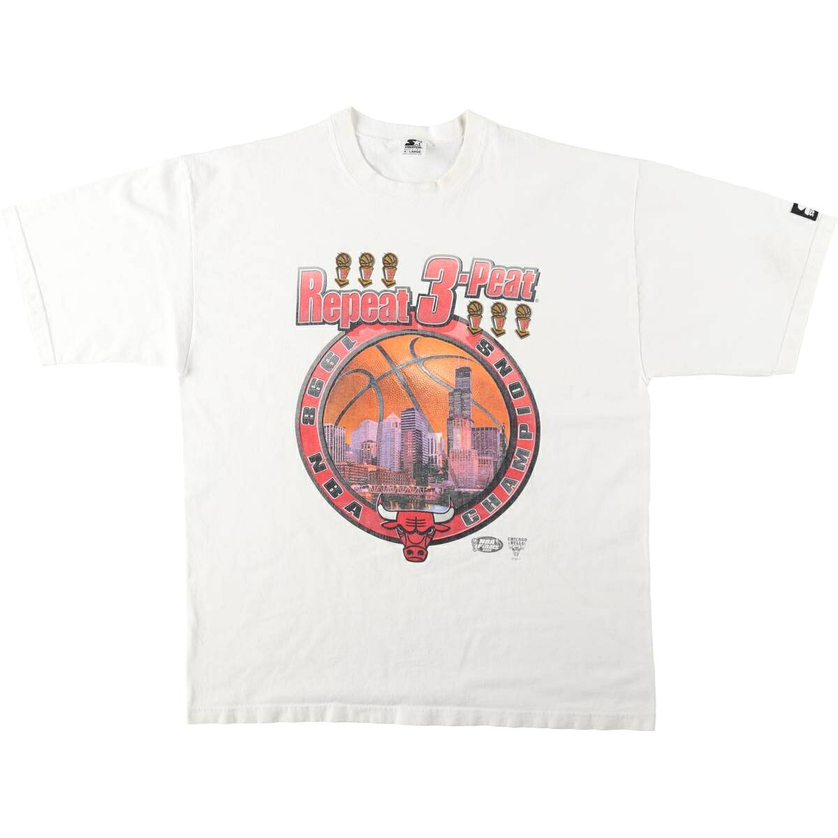 Starter/スターター NBA CHICAGO BULLS シカゴ ブルズ スポーツプリントTシャツ