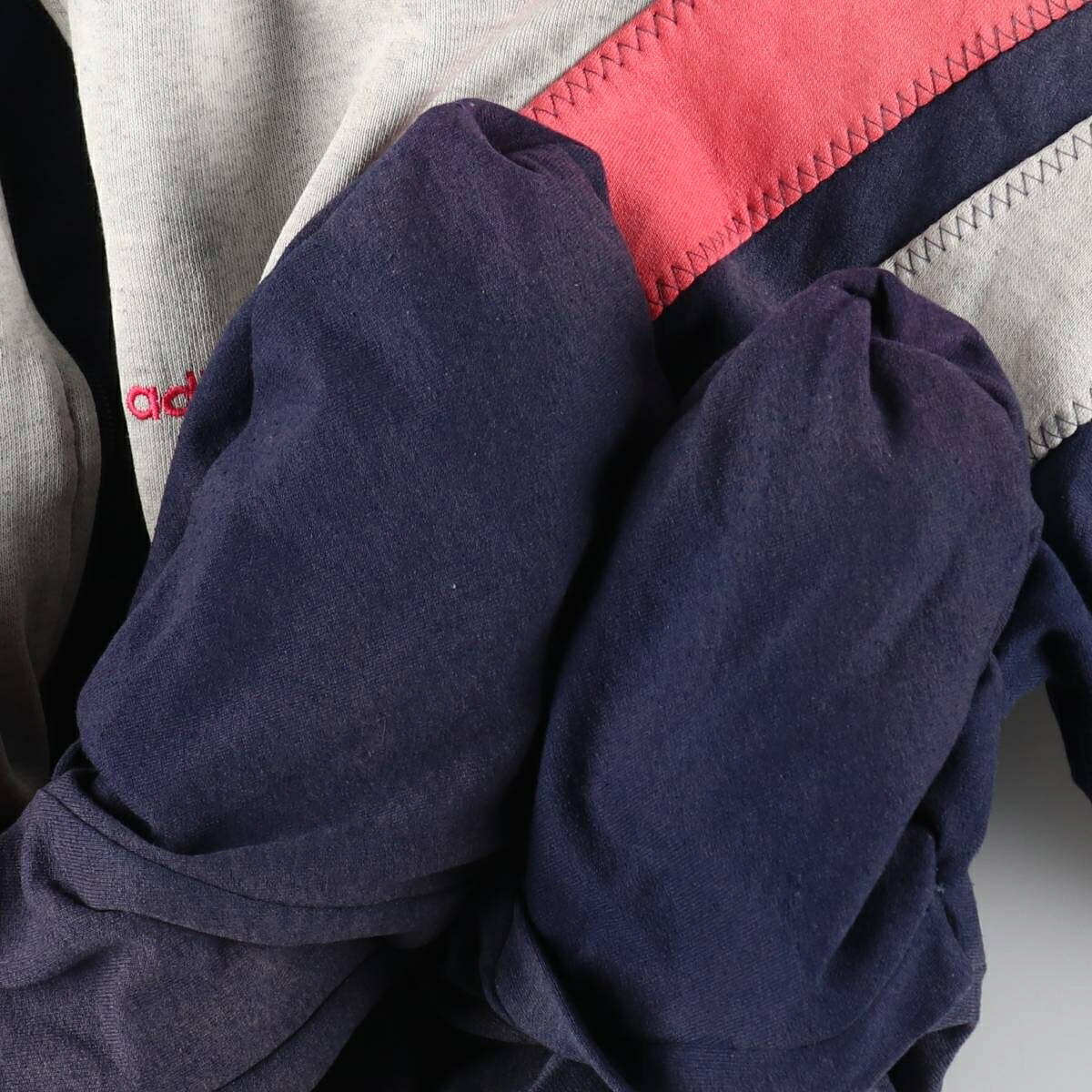 古着 70～80年代 アディダス adidas VENTEX社製 ATP フルジップスウェットシャツ トレーナー レディースL相当 ヴィンテージ /eaa649223 【中古】 【260608】 【ADEL/アデル】