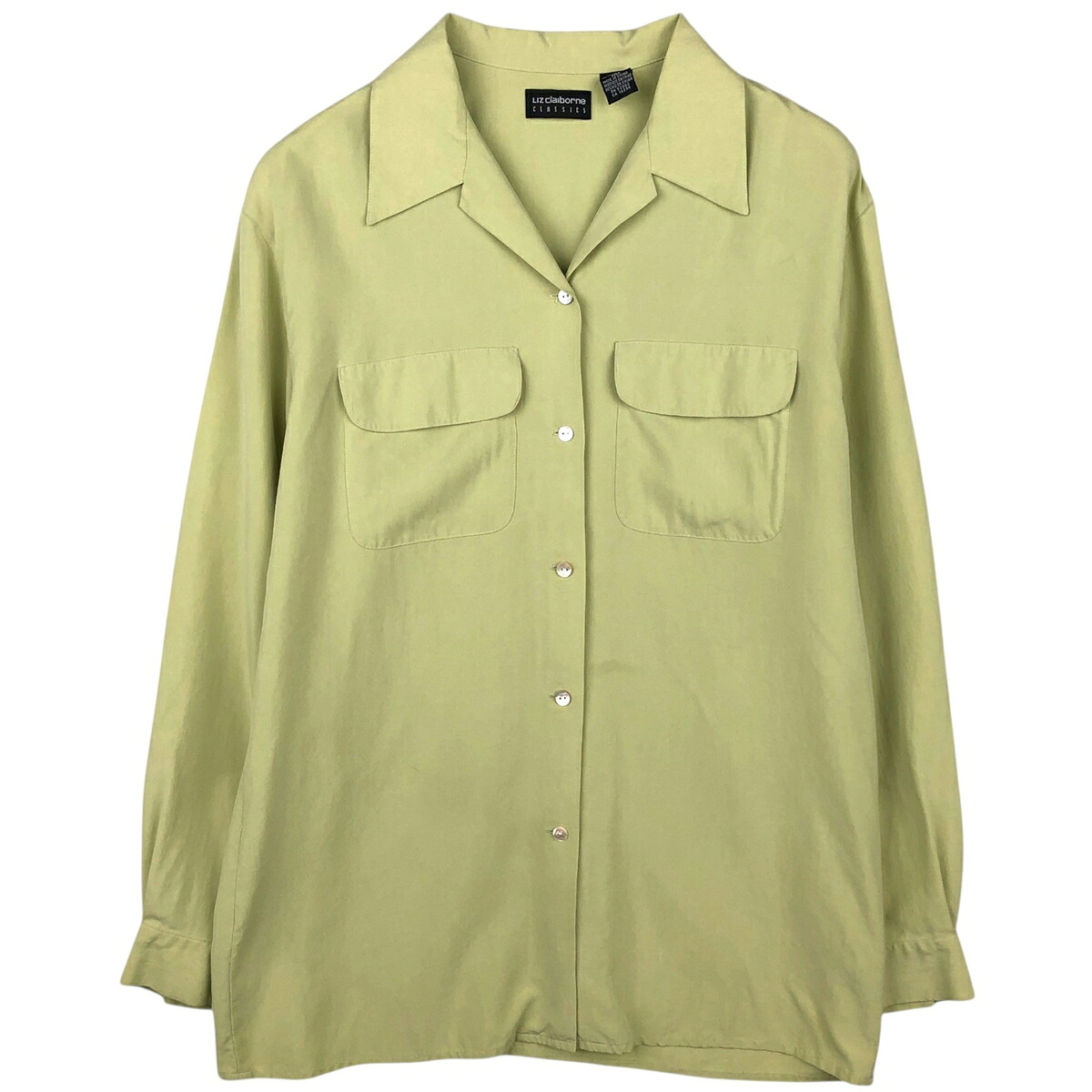 Liz Claiborne/リズクレイボーン CLASSICS 長袖 オープンカラーシャツ