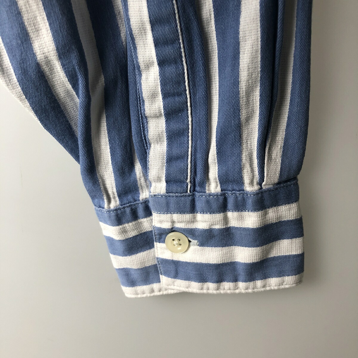 古着 90年代 アルマーニ ARMANI JEANS 長袖 コットンストライプシャツ メンズXS相当 ヴィンテージ /eaa643049 【中古】 【260510】
